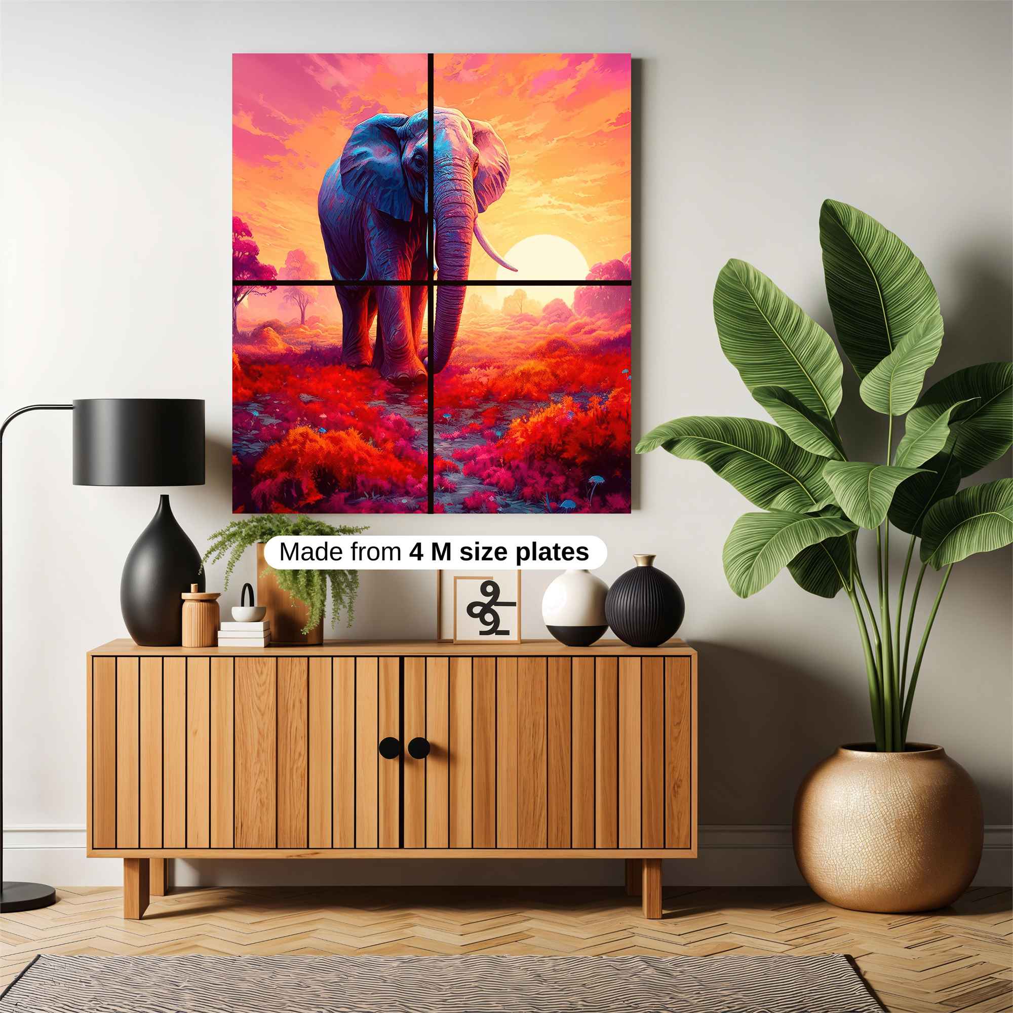 Elephant Dreamscape Safe Wall Magnetic / M