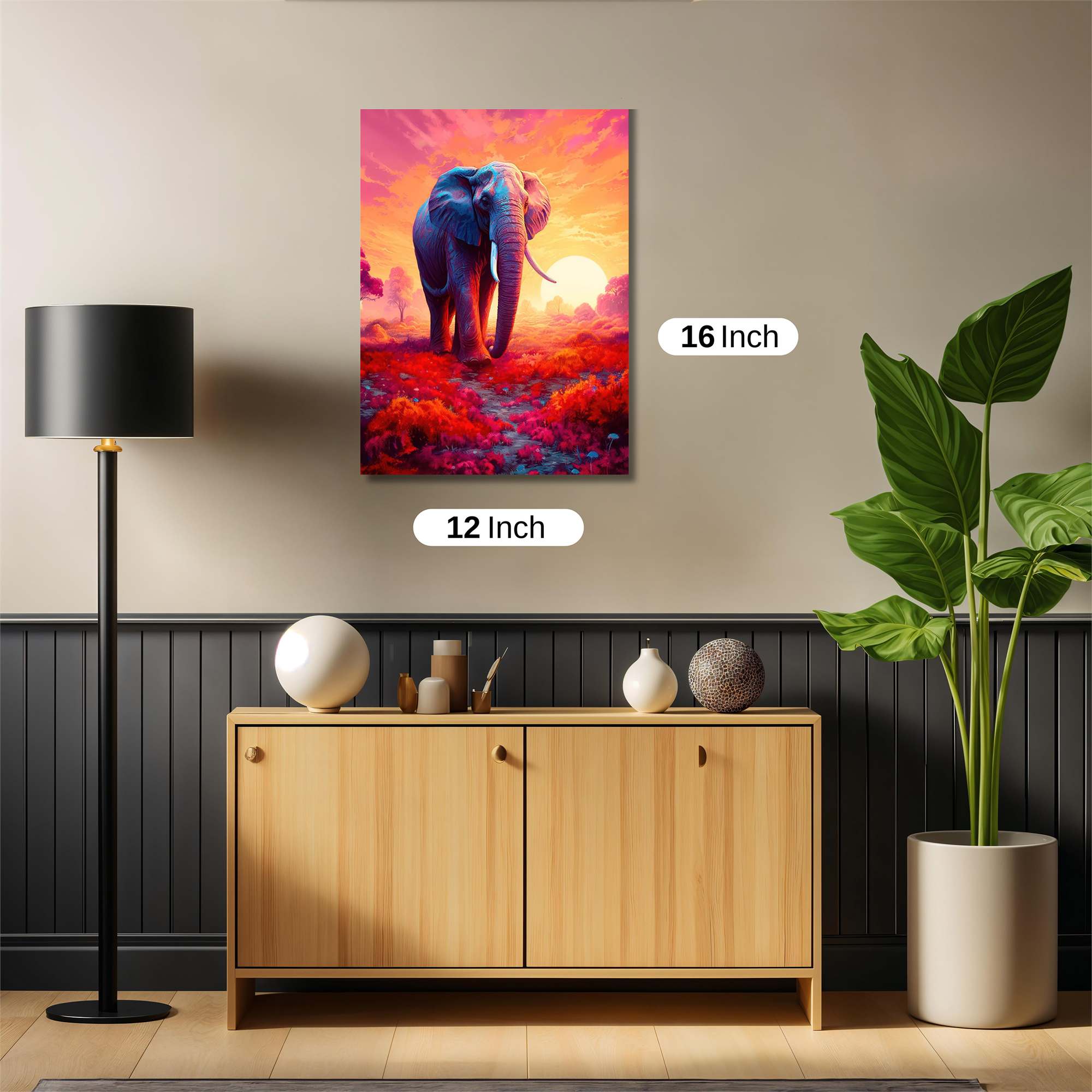Elephant Dreamscape Safe Wall Magnetic / M
