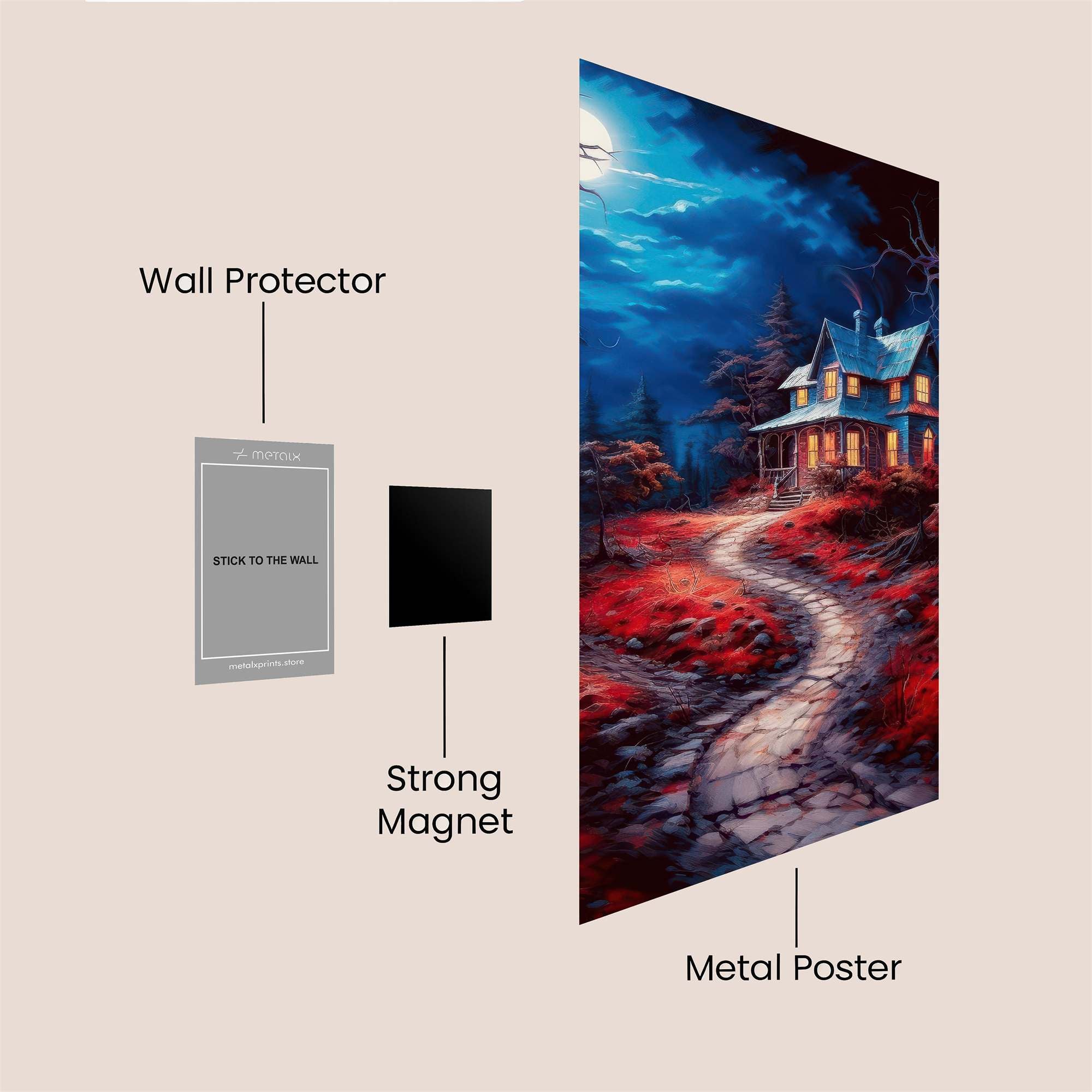 Haunted Tranquility Safe Wall Magnetic / M