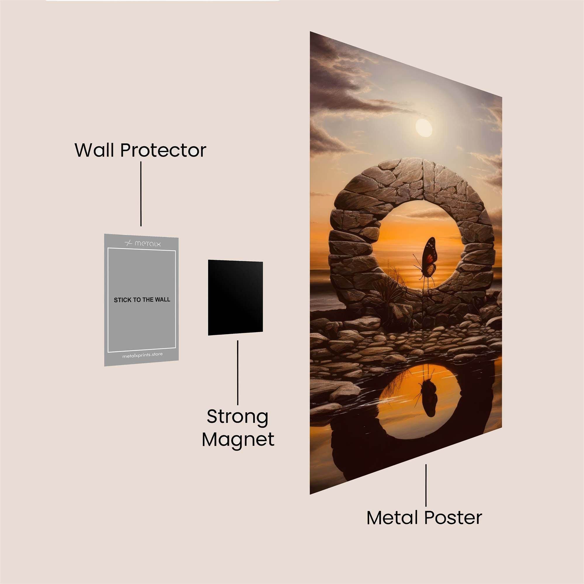 Portal Serenity Safe Wall Magnetic / M