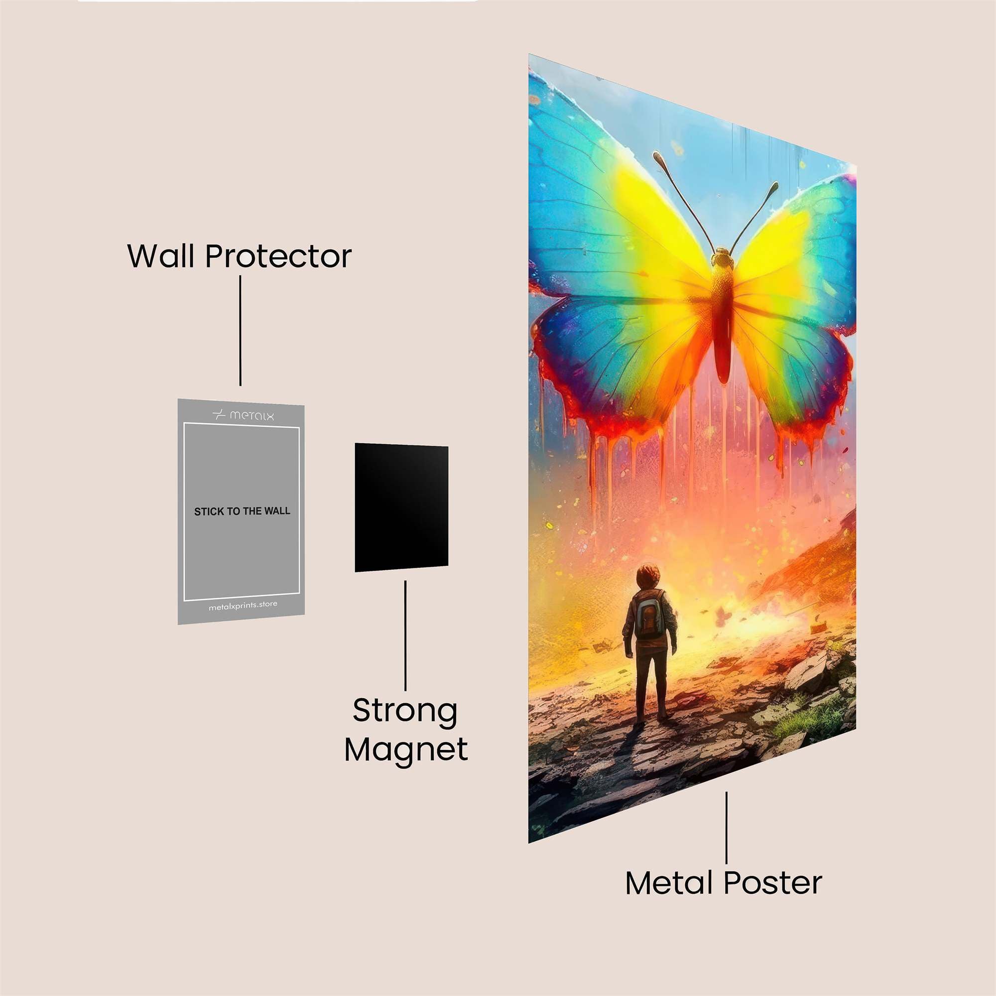 Butterfly Odyssey Safe Wall Magnetic / M