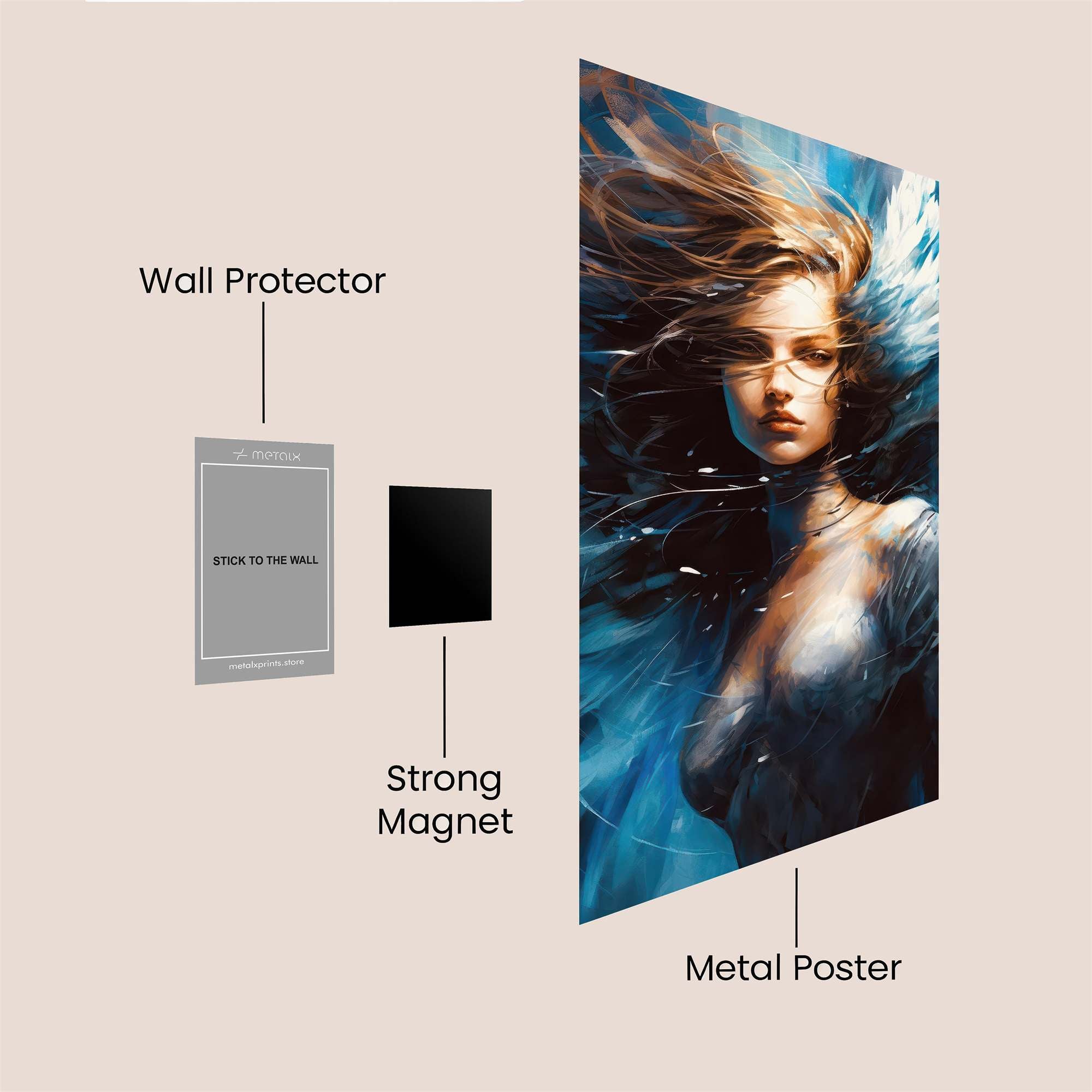 Mystical Aura Safe Wall Magnetic / M