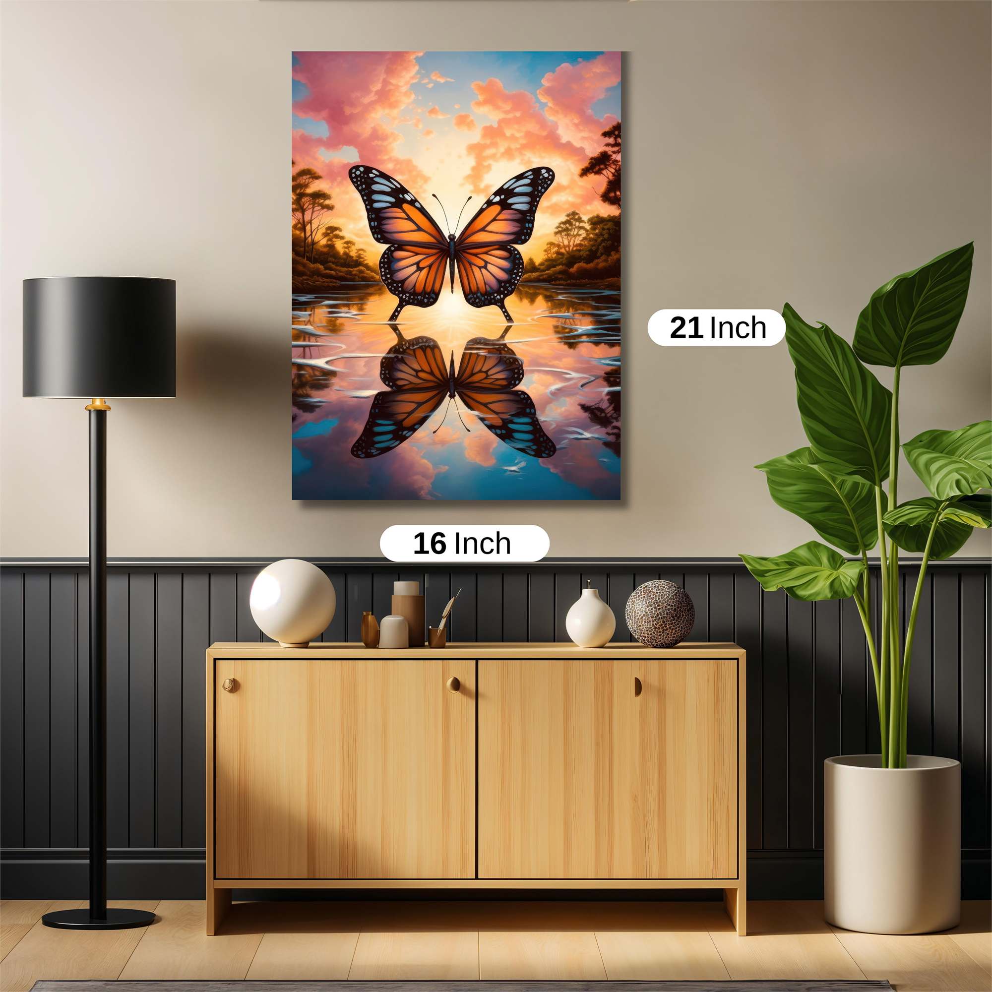 Butterfly Serenity Safe Wall Magnetic / M