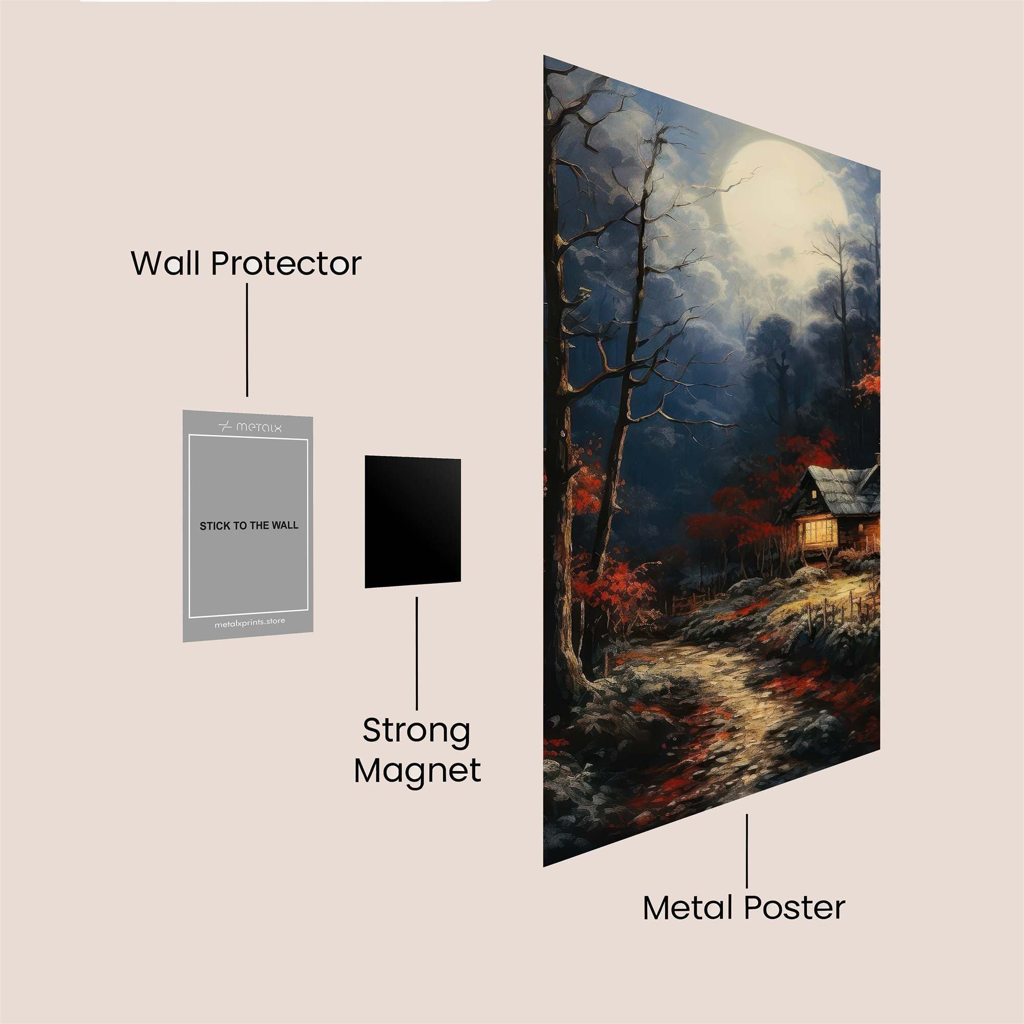 Moonlit Haven Safe Wall Magnetic / M