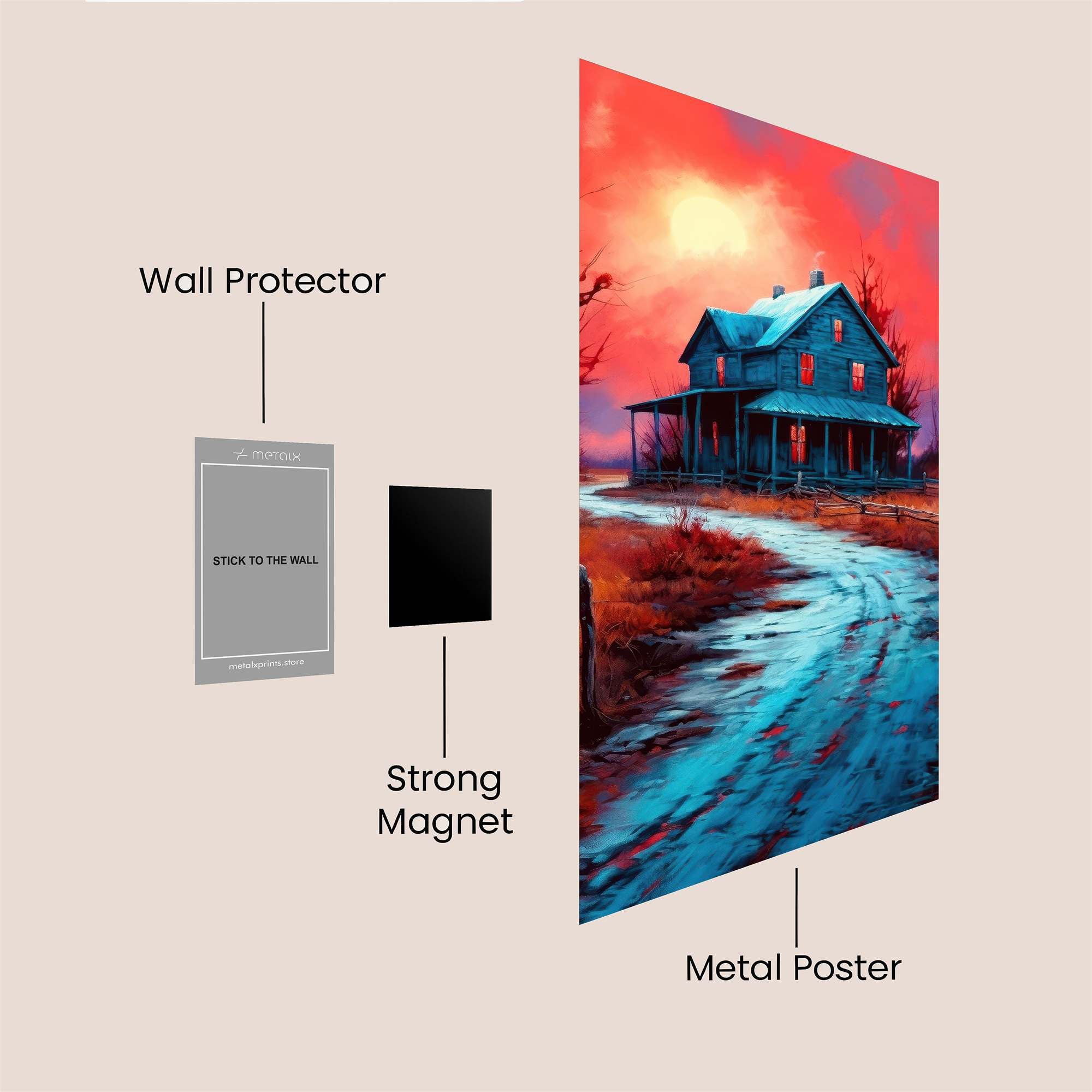 Haunted Twilight Safe Wall Magnetic / M