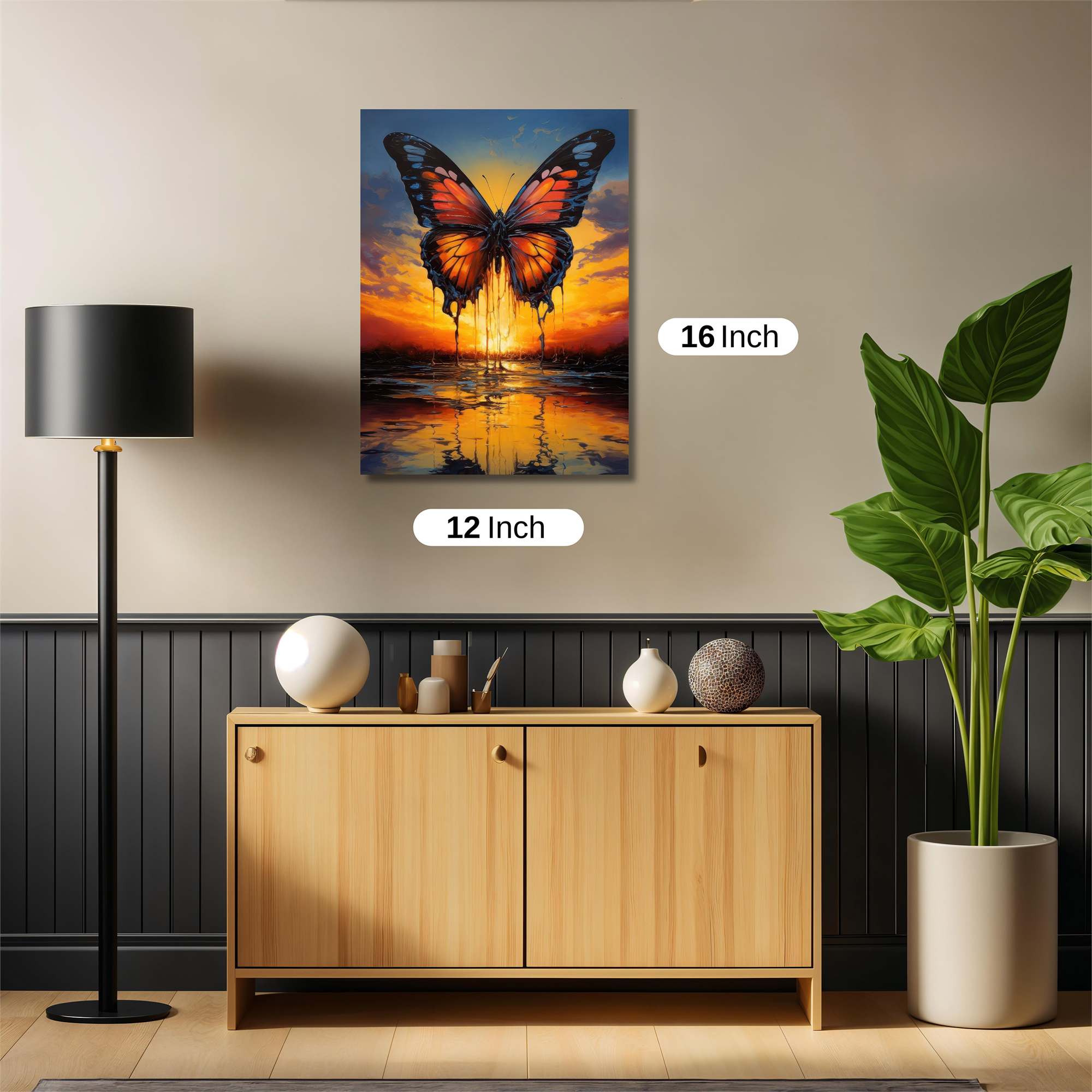 Butterfly Meltdown Safe Wall Magnetic / M
