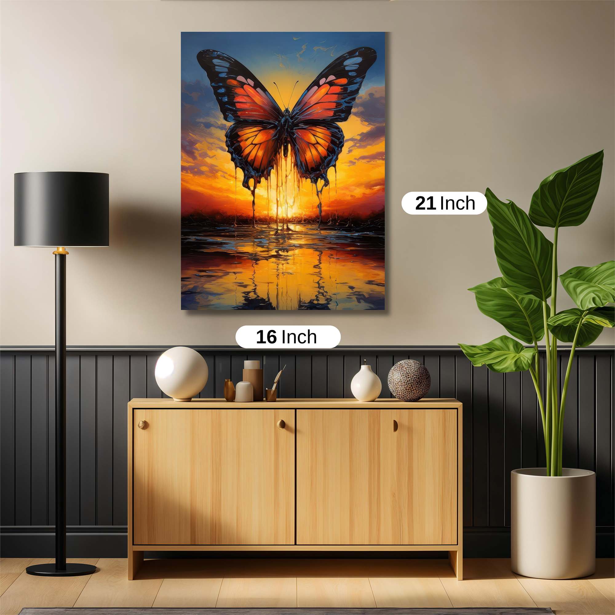 Butterfly Meltdown Safe Wall Magnetic / M