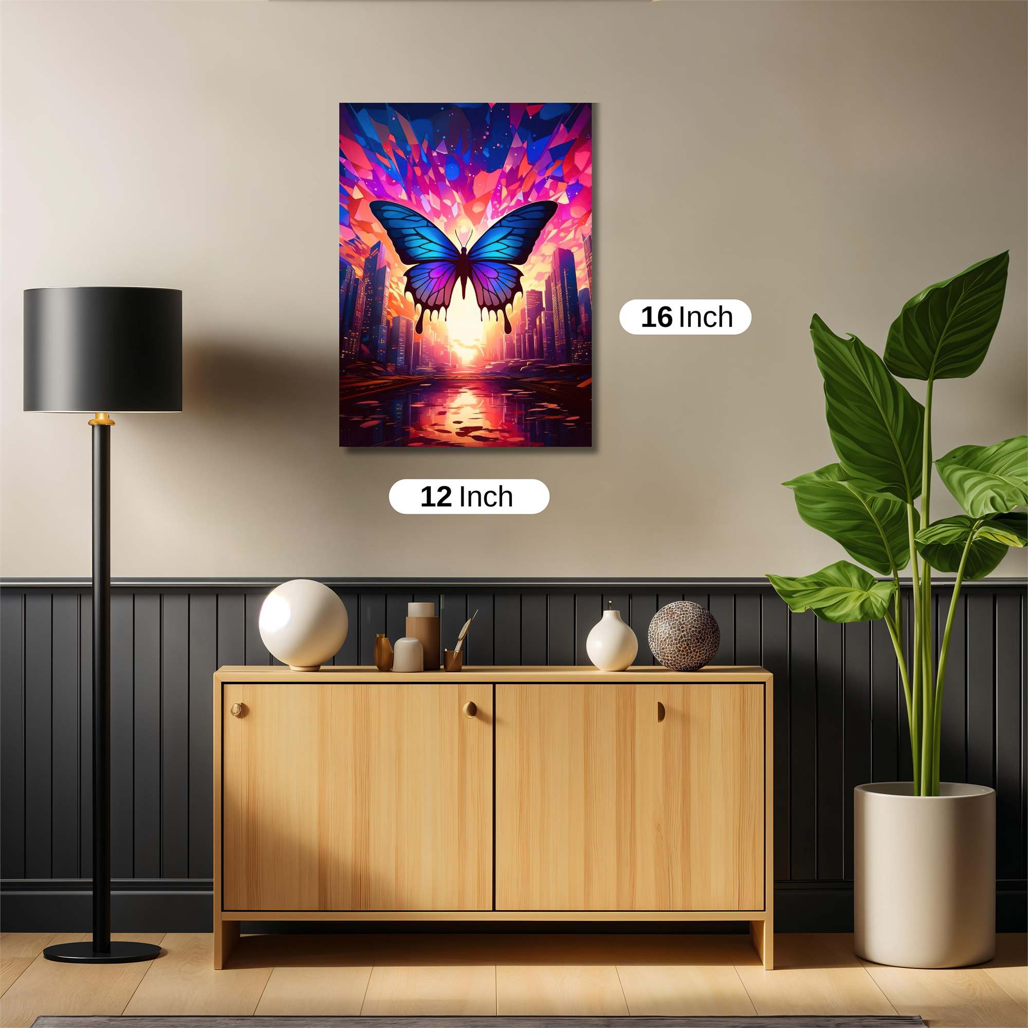 Butterfly Dreamscape Safe Wall Magnetic / M