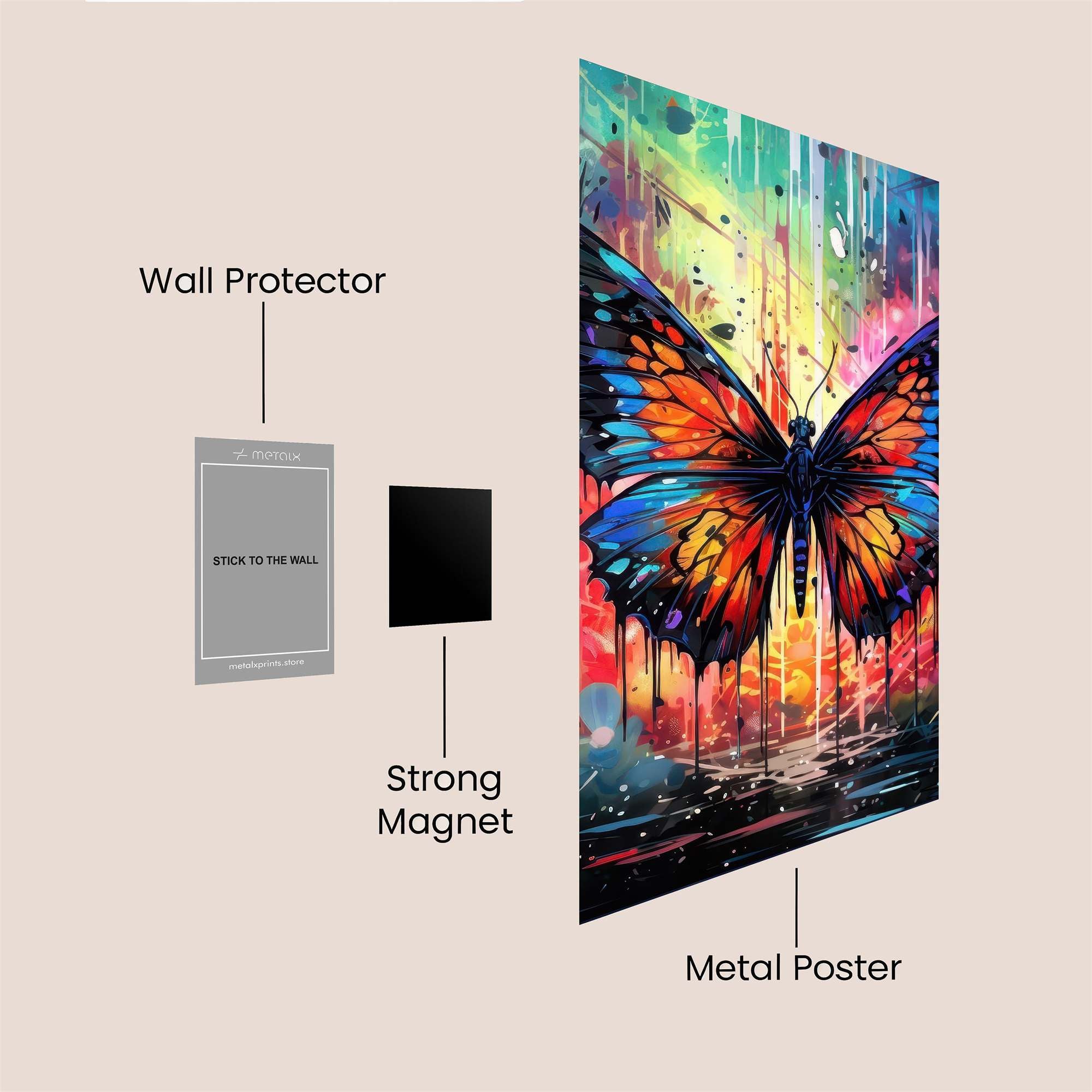 Butterfly Radiance Safe Wall Magnetic / M