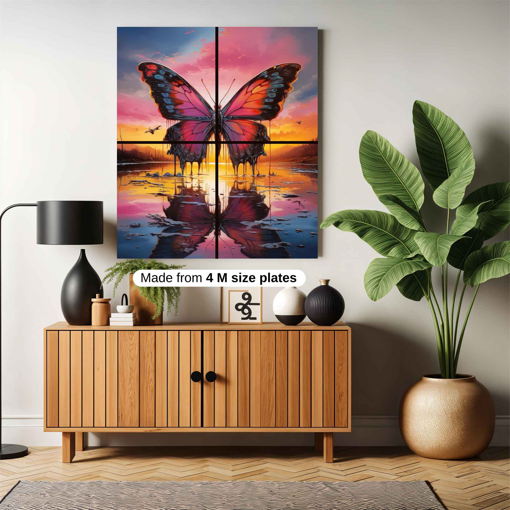 Butterfly Dusk Safe Wall Magnetic / M