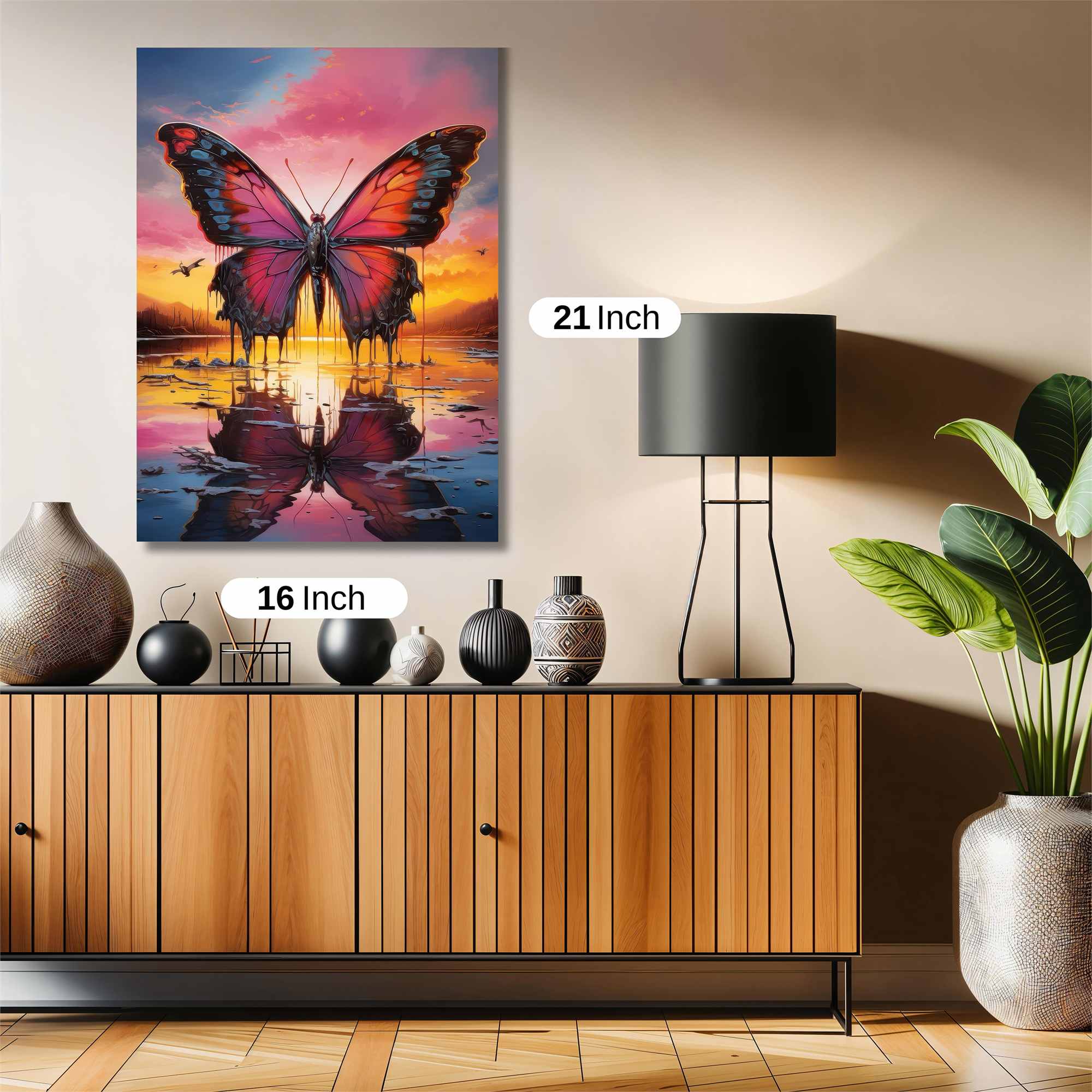 Butterfly Dusk Safe Wall Magnetic / M