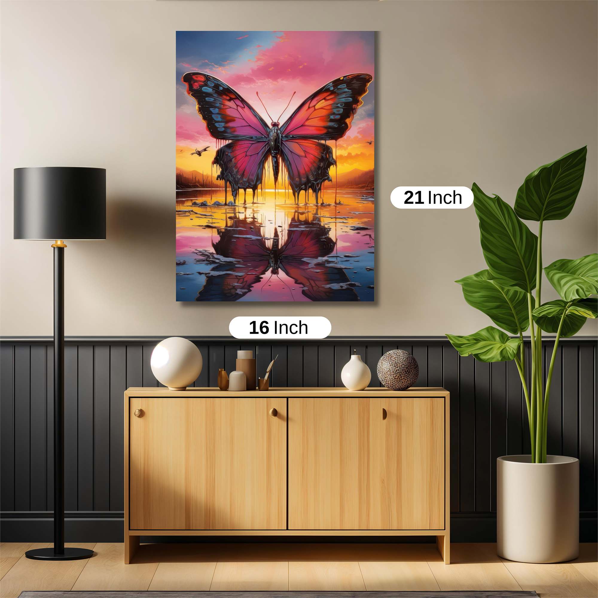 Butterfly Dusk Safe Wall Magnetic / M