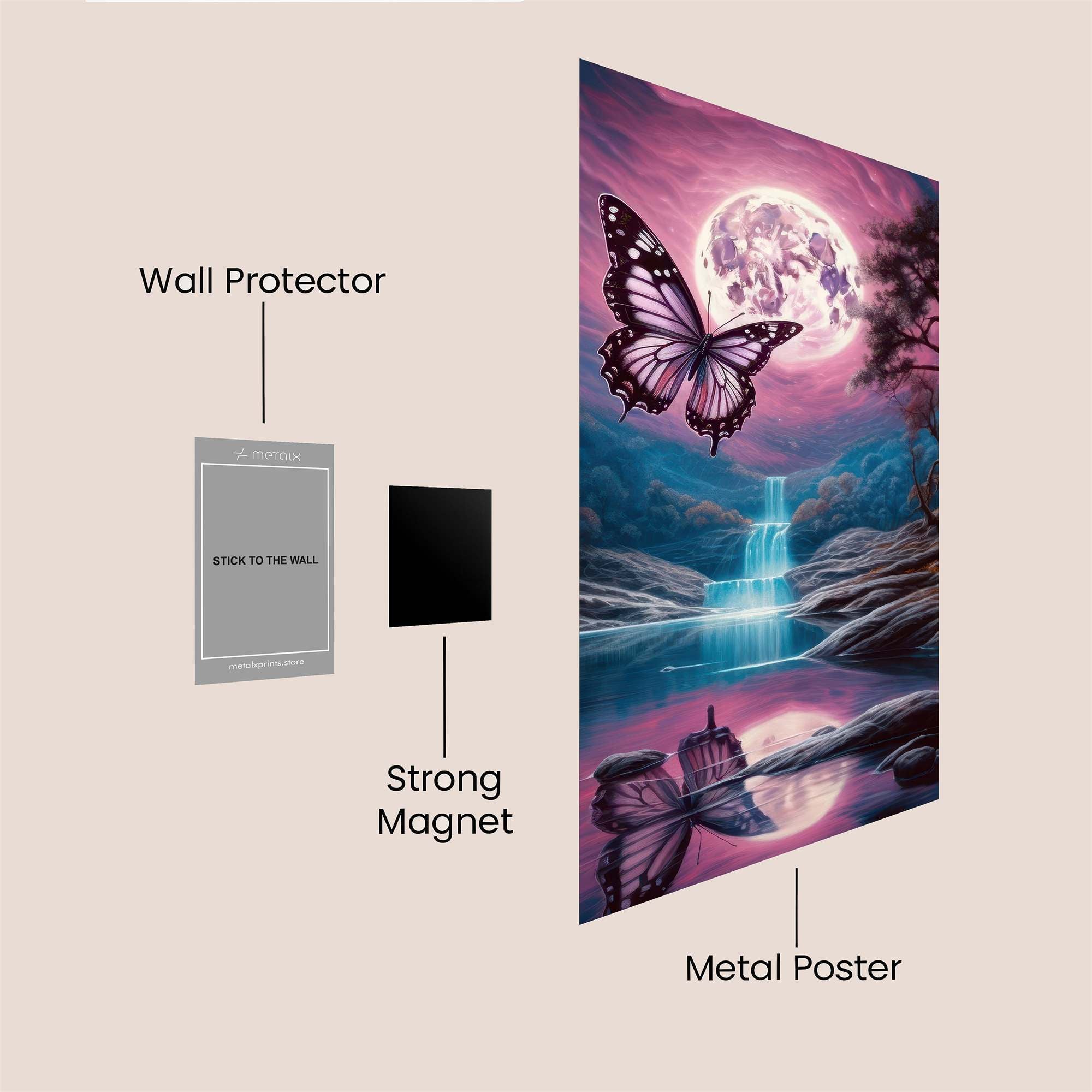 Moonlit Serenity Safe Wall Magnetic / M