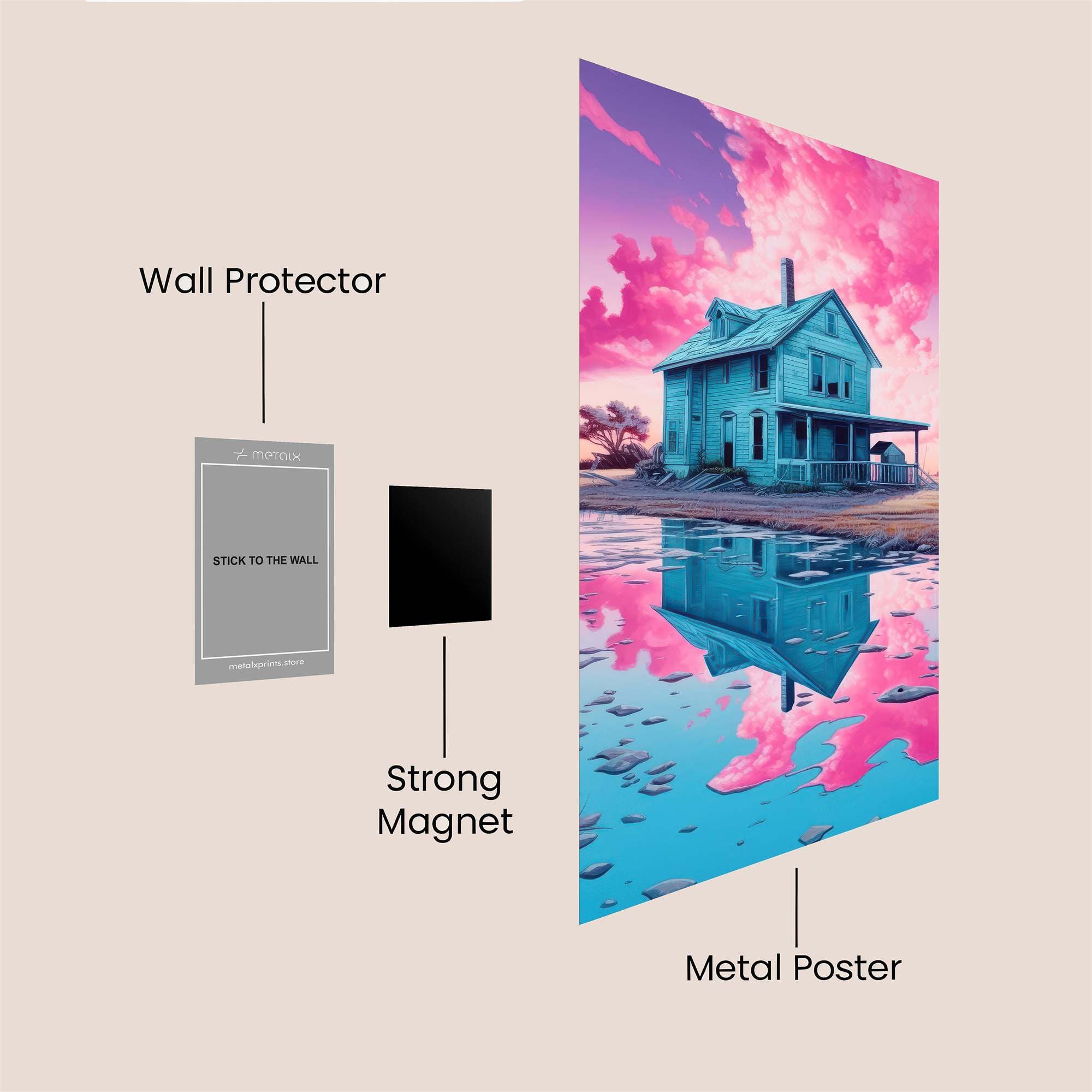 House Serene Safe Wall Magnetic / M