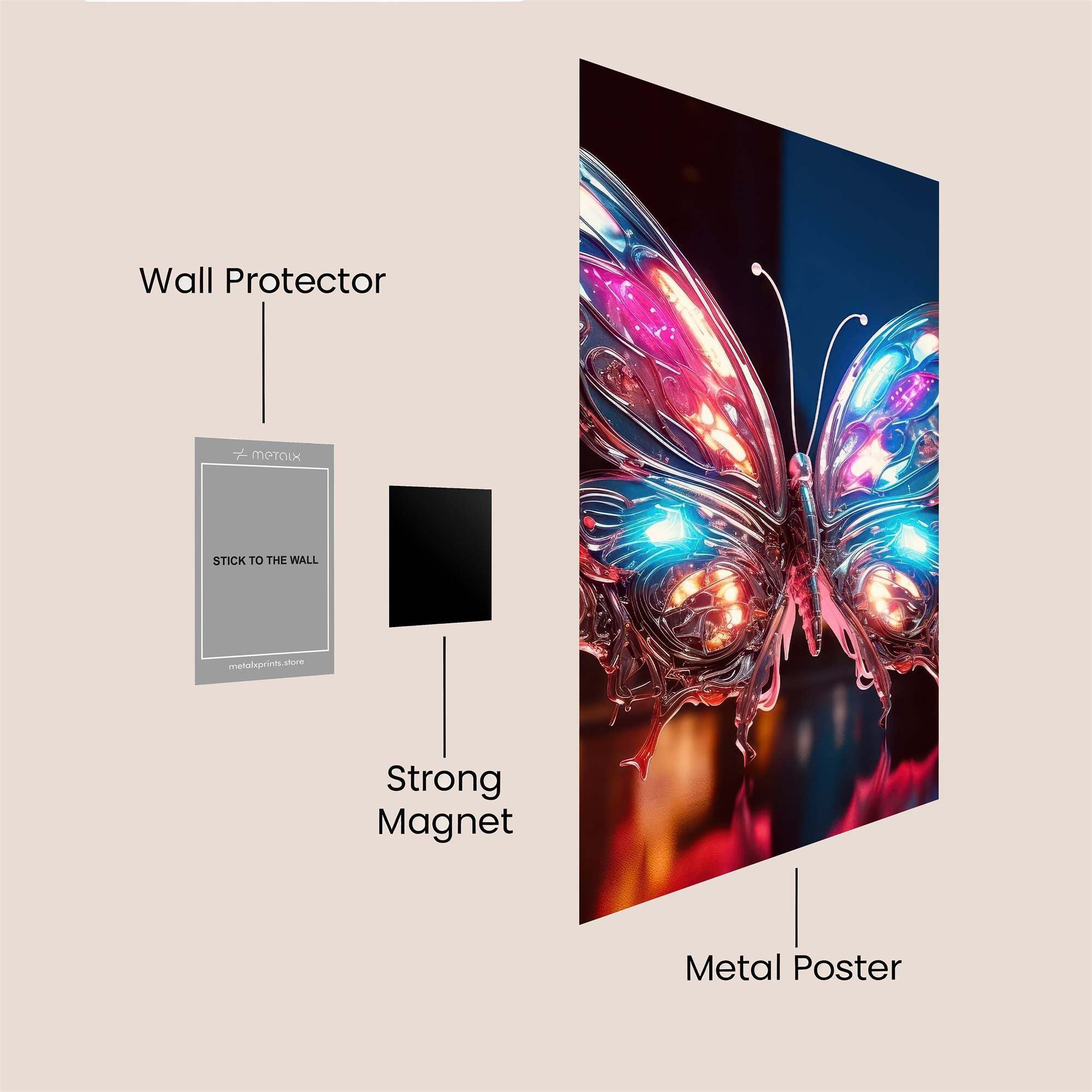 Neon Dream Safe Wall Magnetic / M