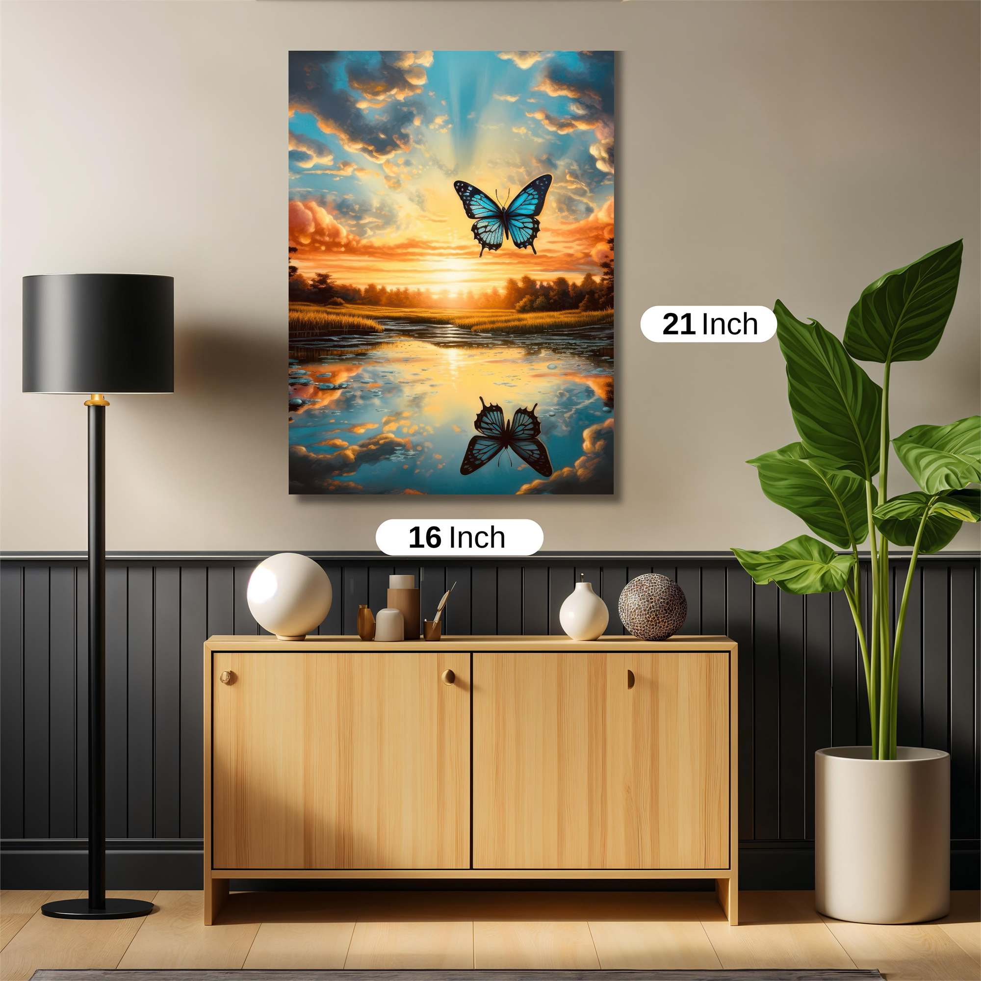 Butterfly Serenity Safe Wall Magnetic / M