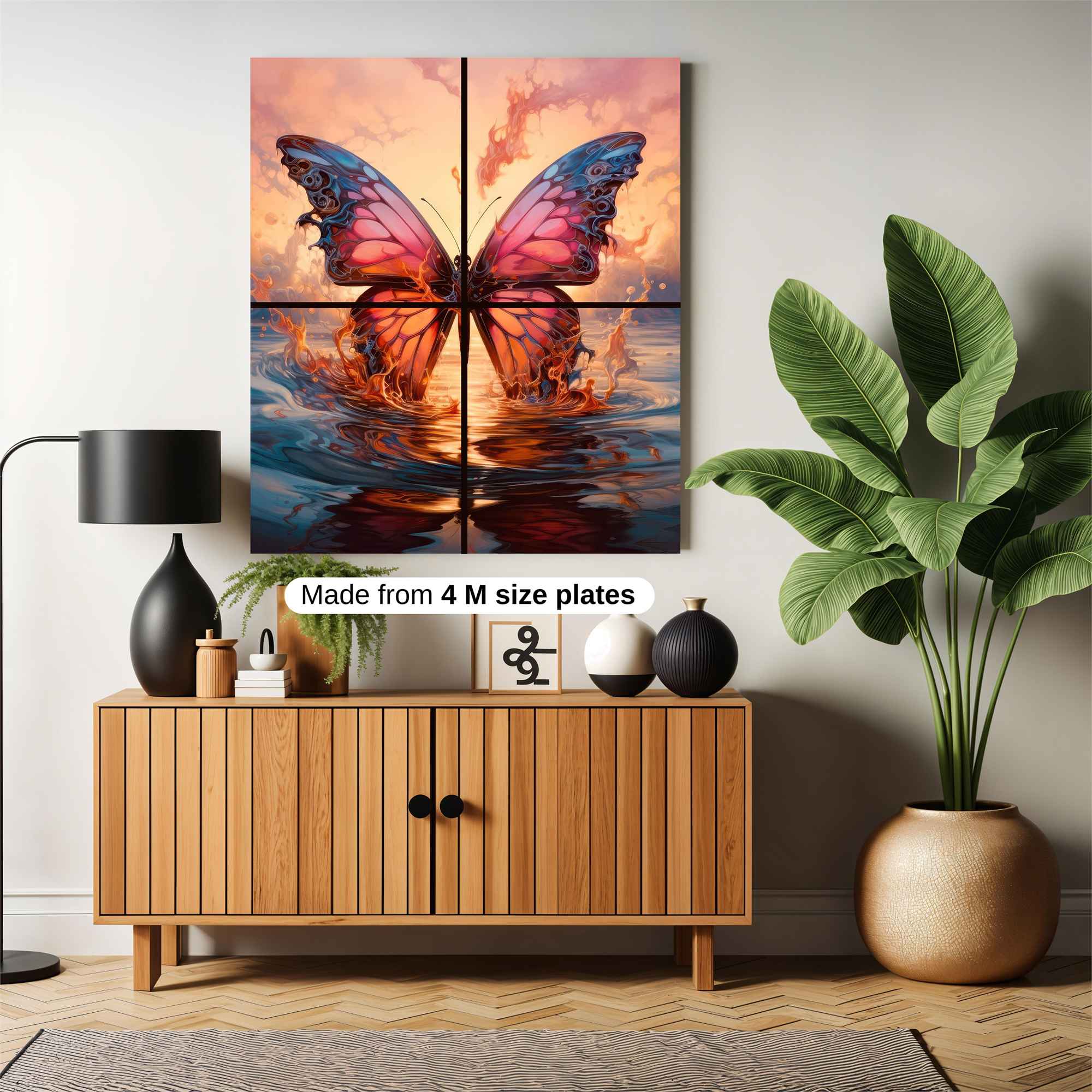 Butterfly Blaze Safe Wall Magnetic / M