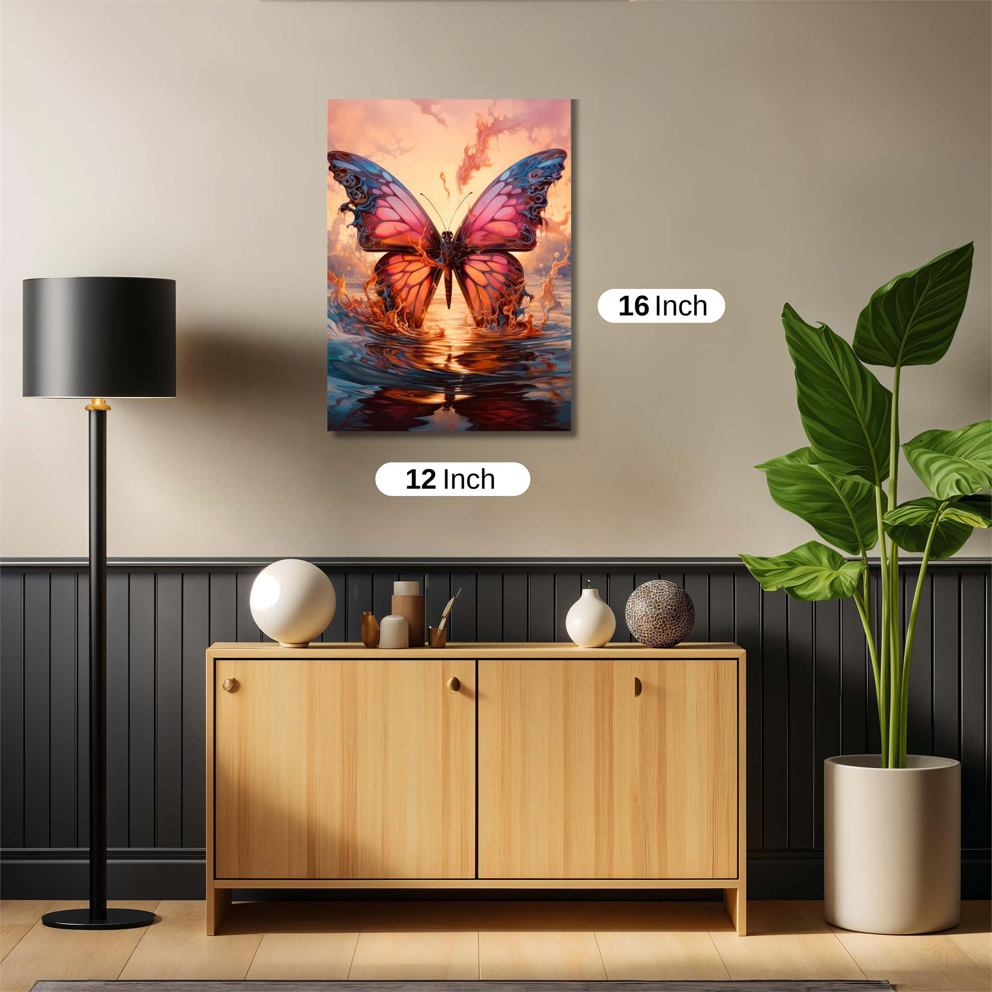 Butterfly Blaze Safe Wall Magnetic / M