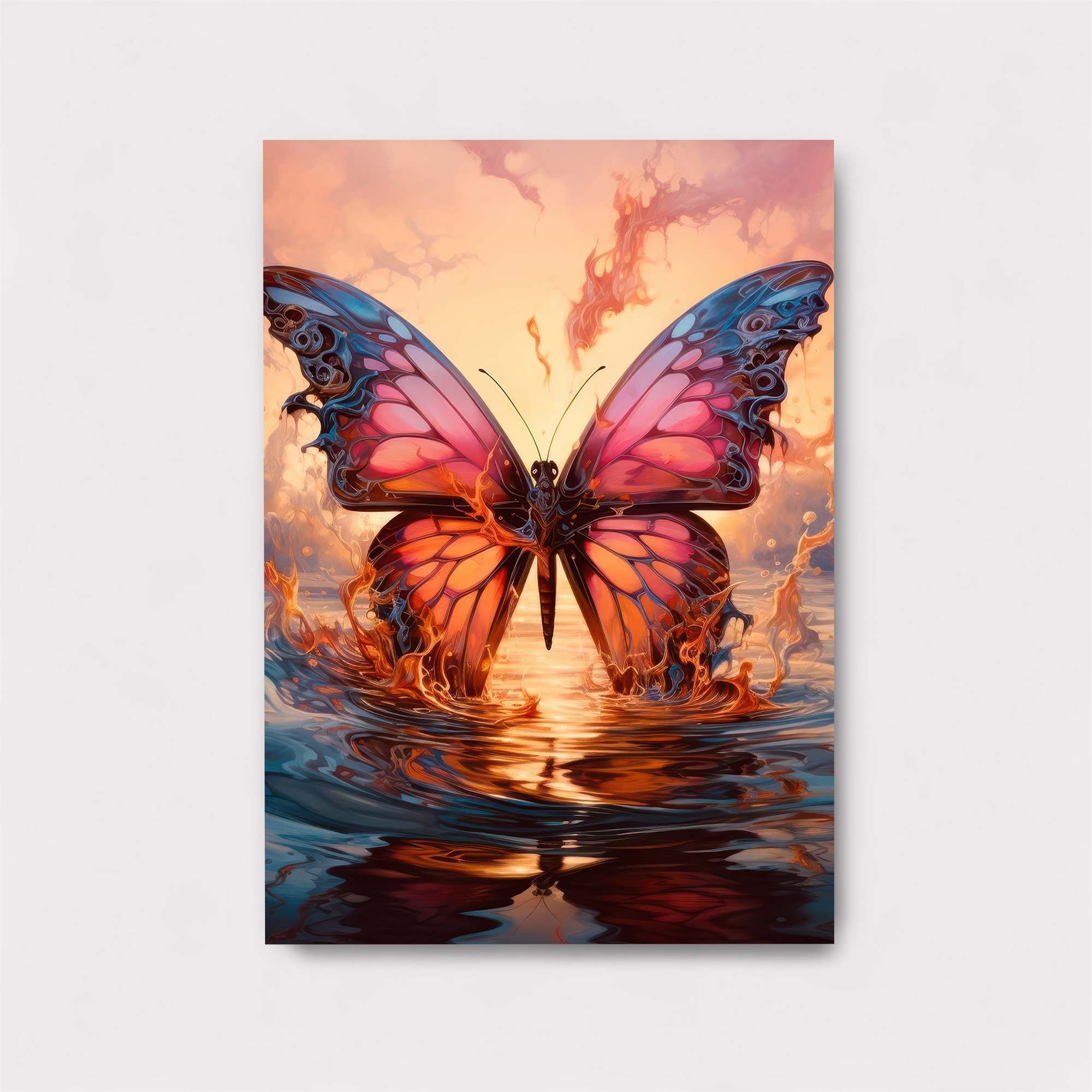 Butterfly Blaze Safe Wall Magnetic / M