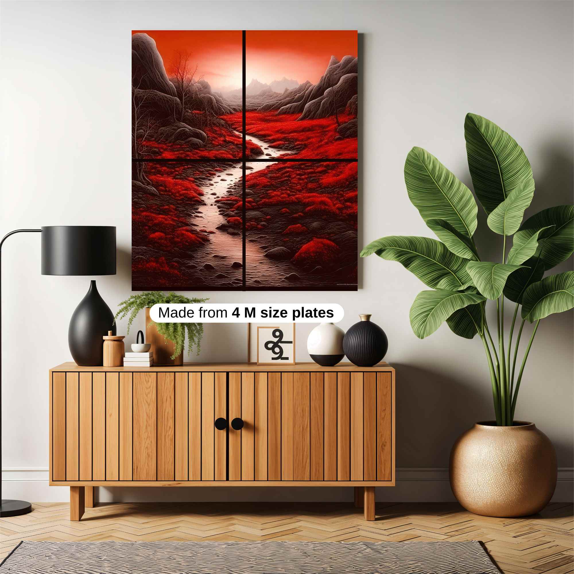 Red Silence Safe Wall Magnetic / M