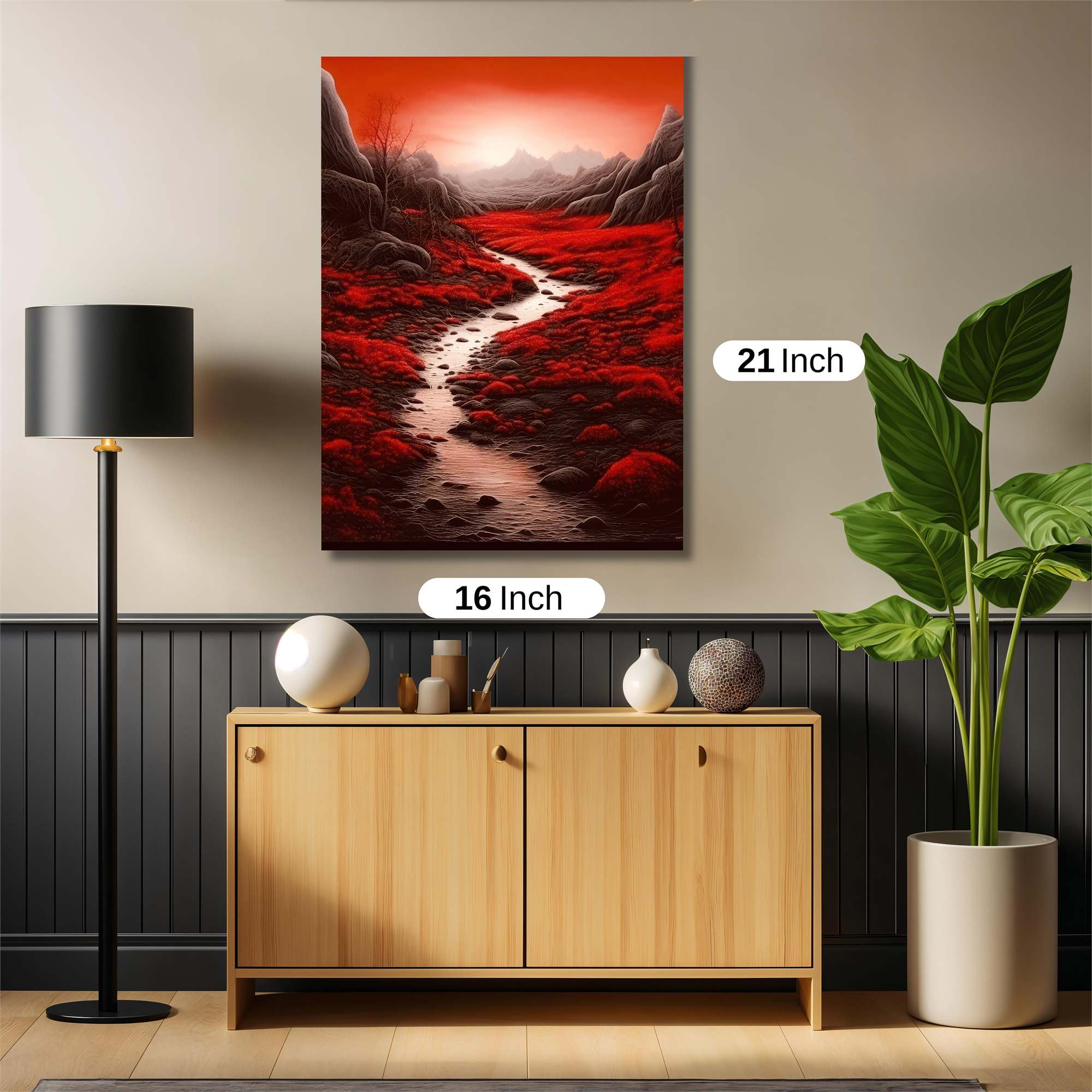 Red Silence Safe Wall Magnetic / M