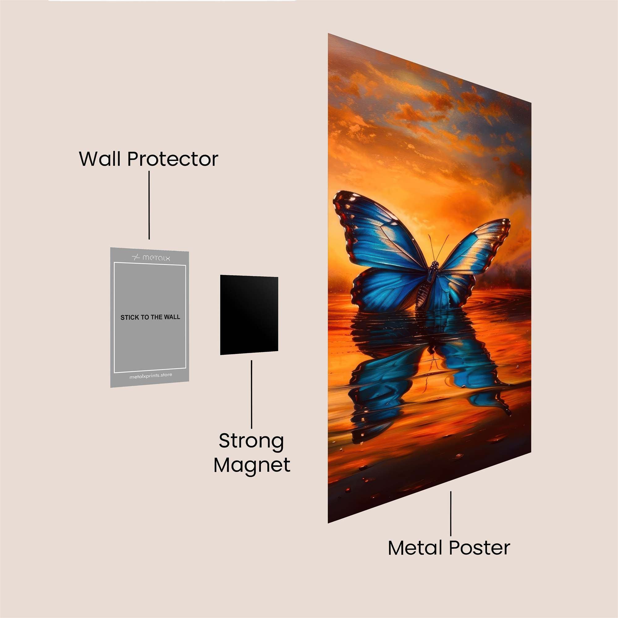 Butterfly Serenity Safe Wall Magnetic / M