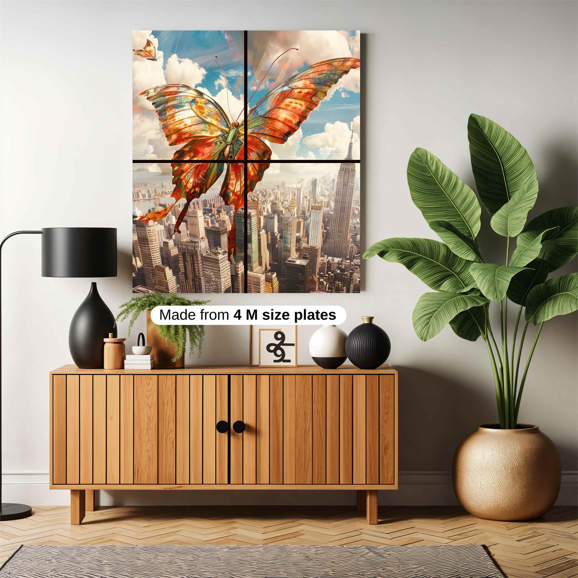 Butterfly Freedom Safe Wall Magnetic / M