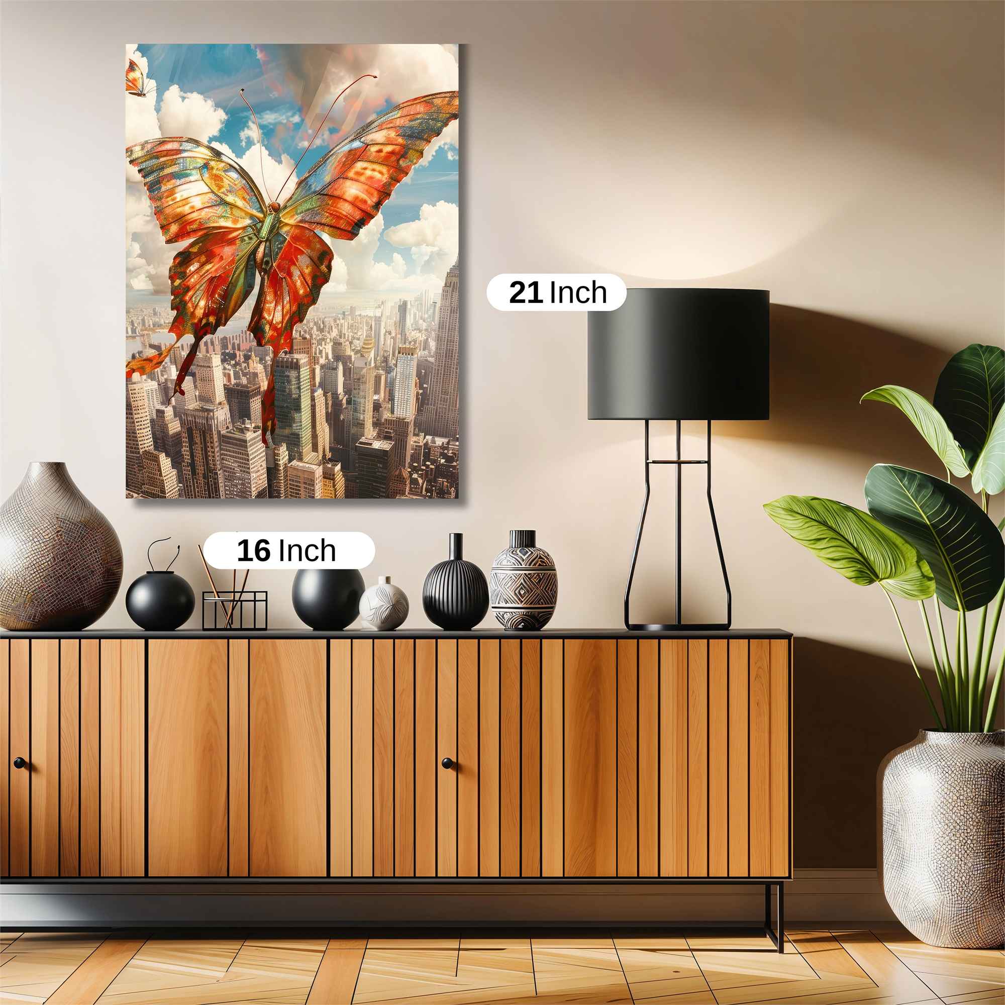 Butterfly Freedom Safe Wall Magnetic / M