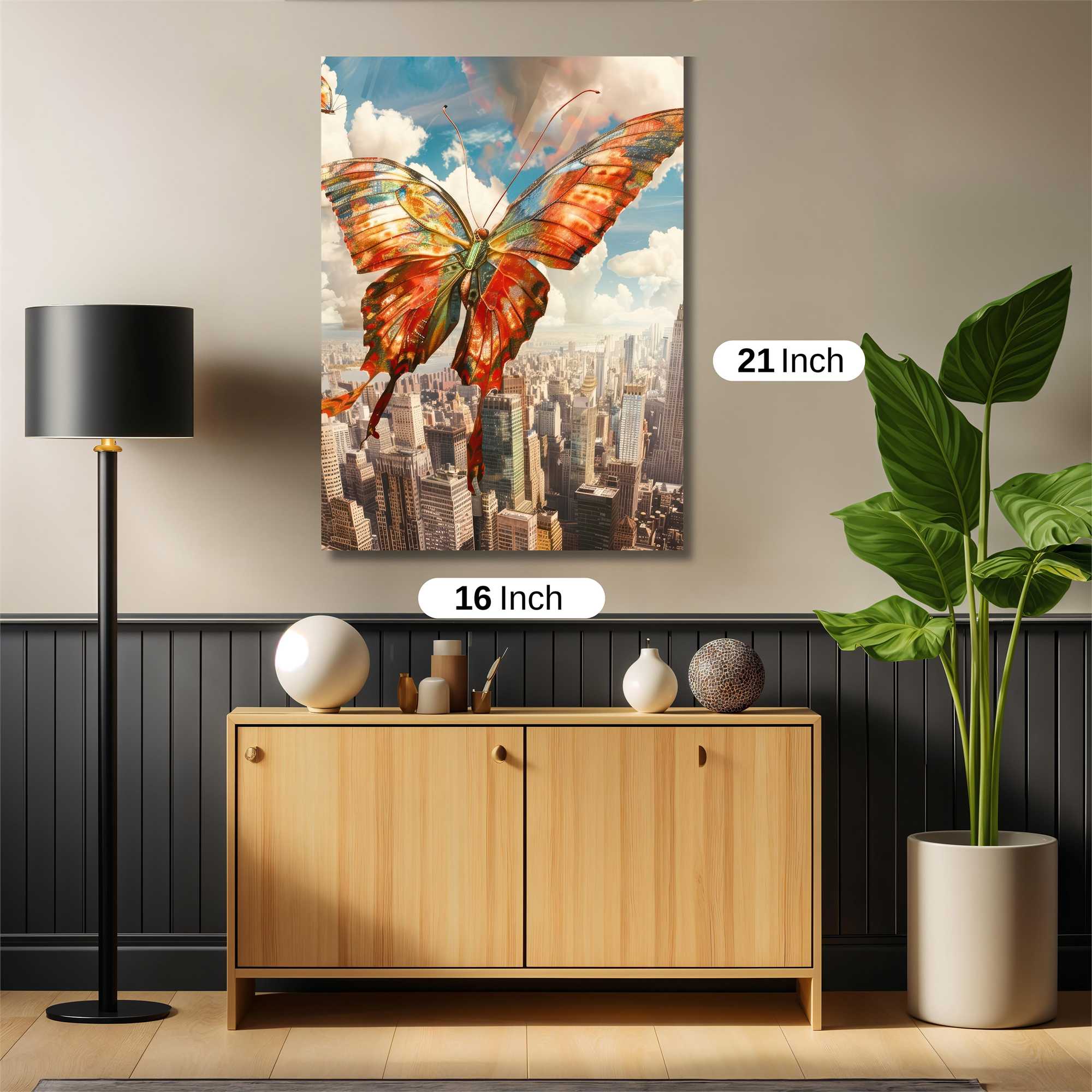 Butterfly Freedom Safe Wall Magnetic / M