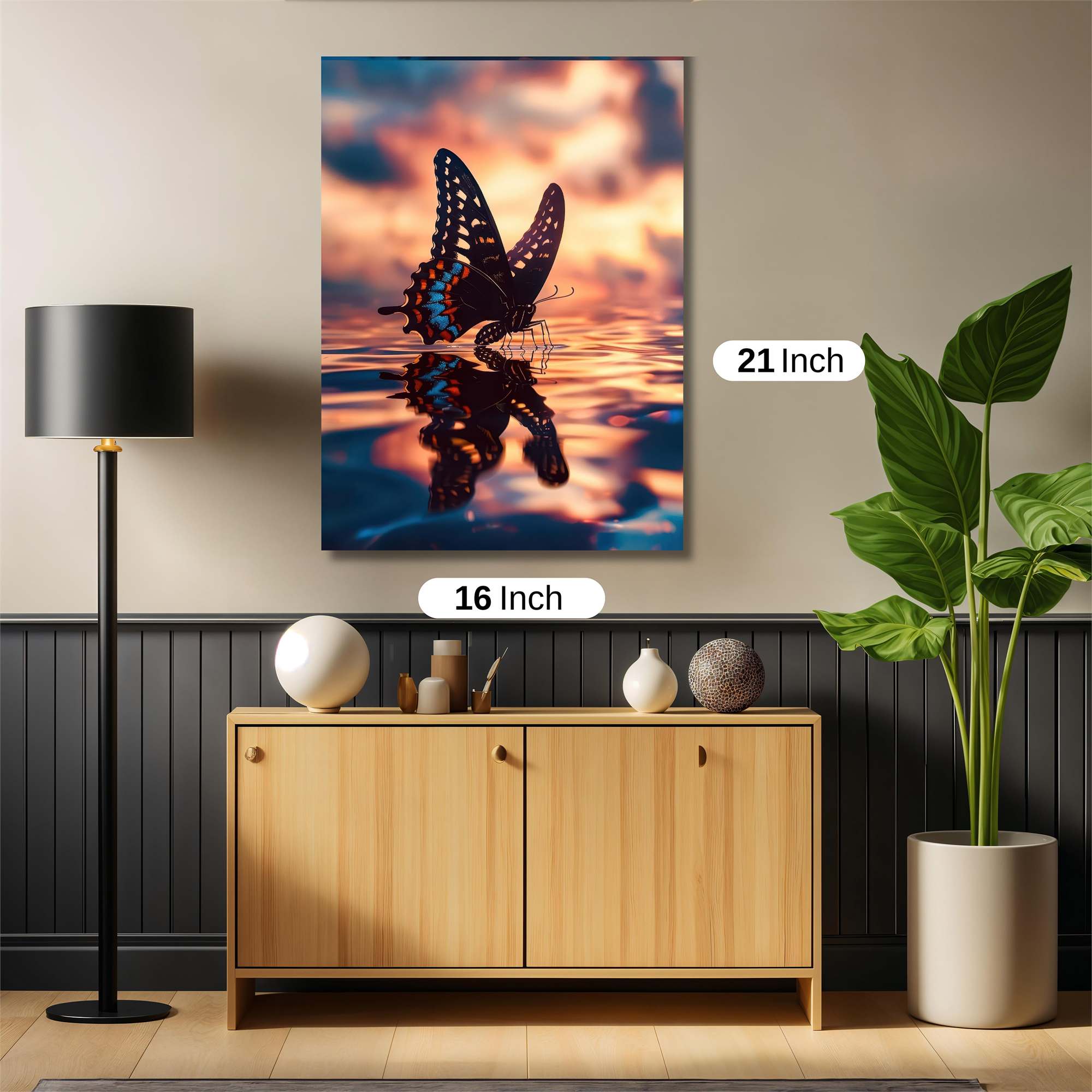 Butterfly Serenity Safe Wall Magnetic / M
