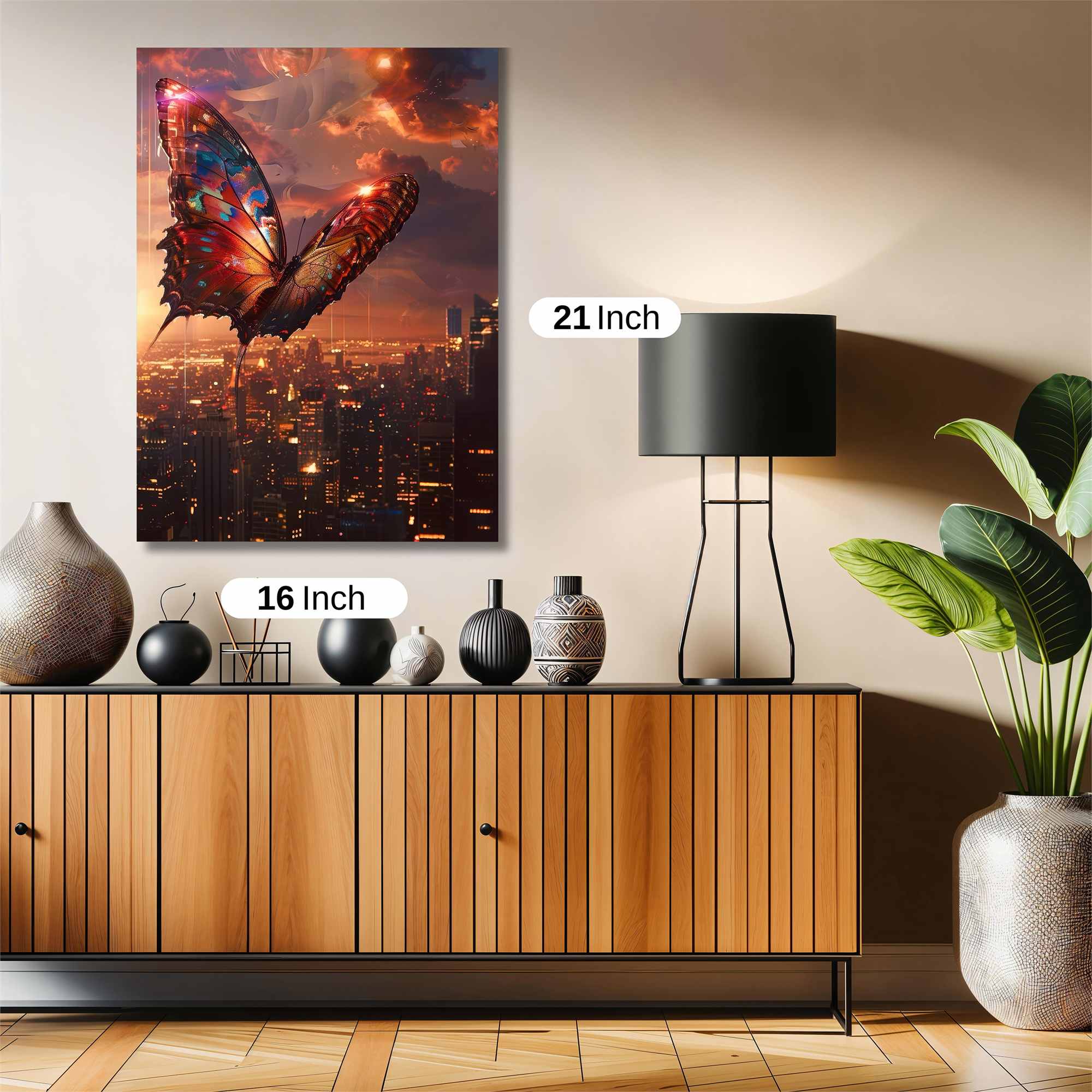 Butterfly Dreamscape Safe Wall Magnetic / M