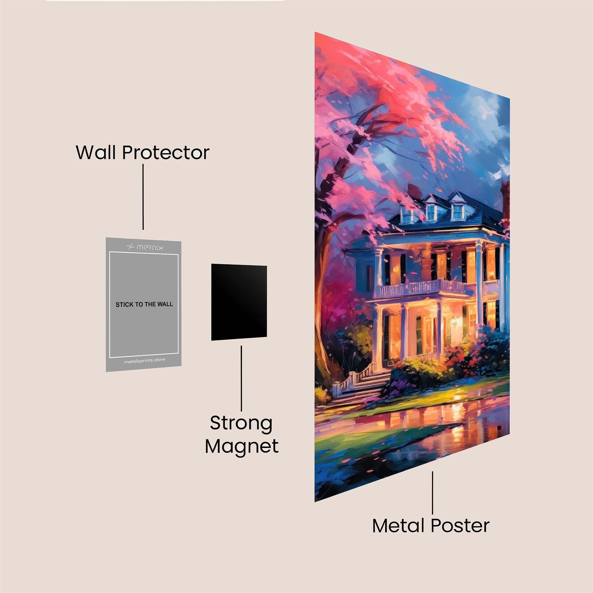 Blossom Serenity Safe Wall Magnetic / M