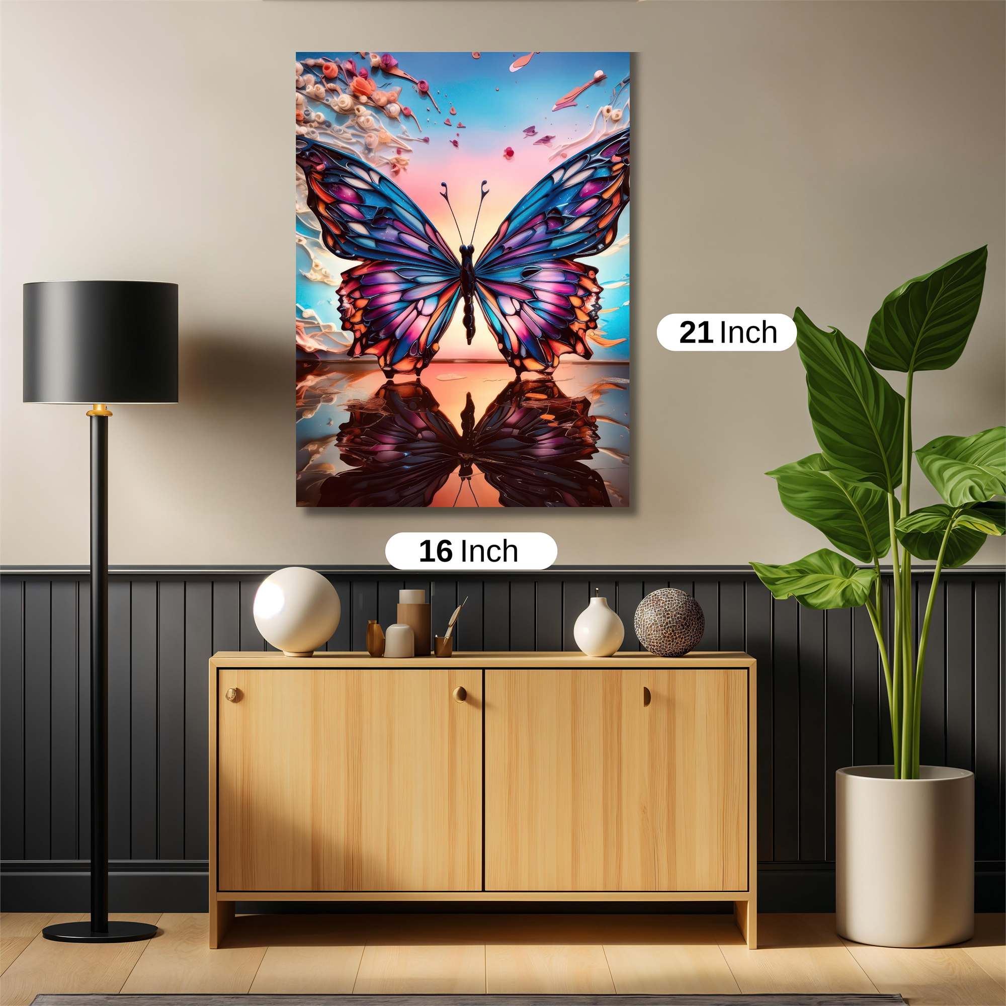 Butterfly Serenity Safe Wall Magnetic / M