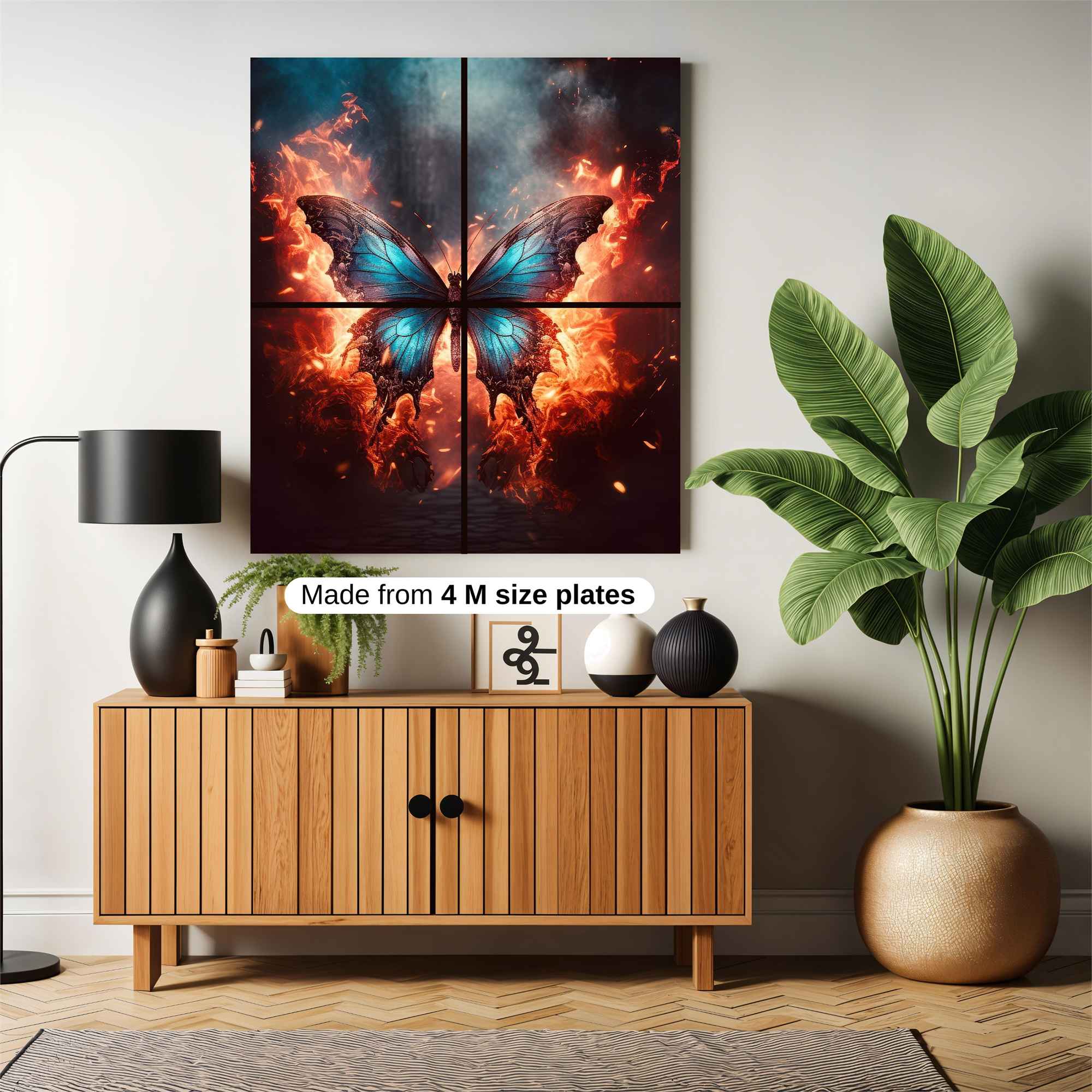 Butterfly Inferno Safe Wall Magnetic / M