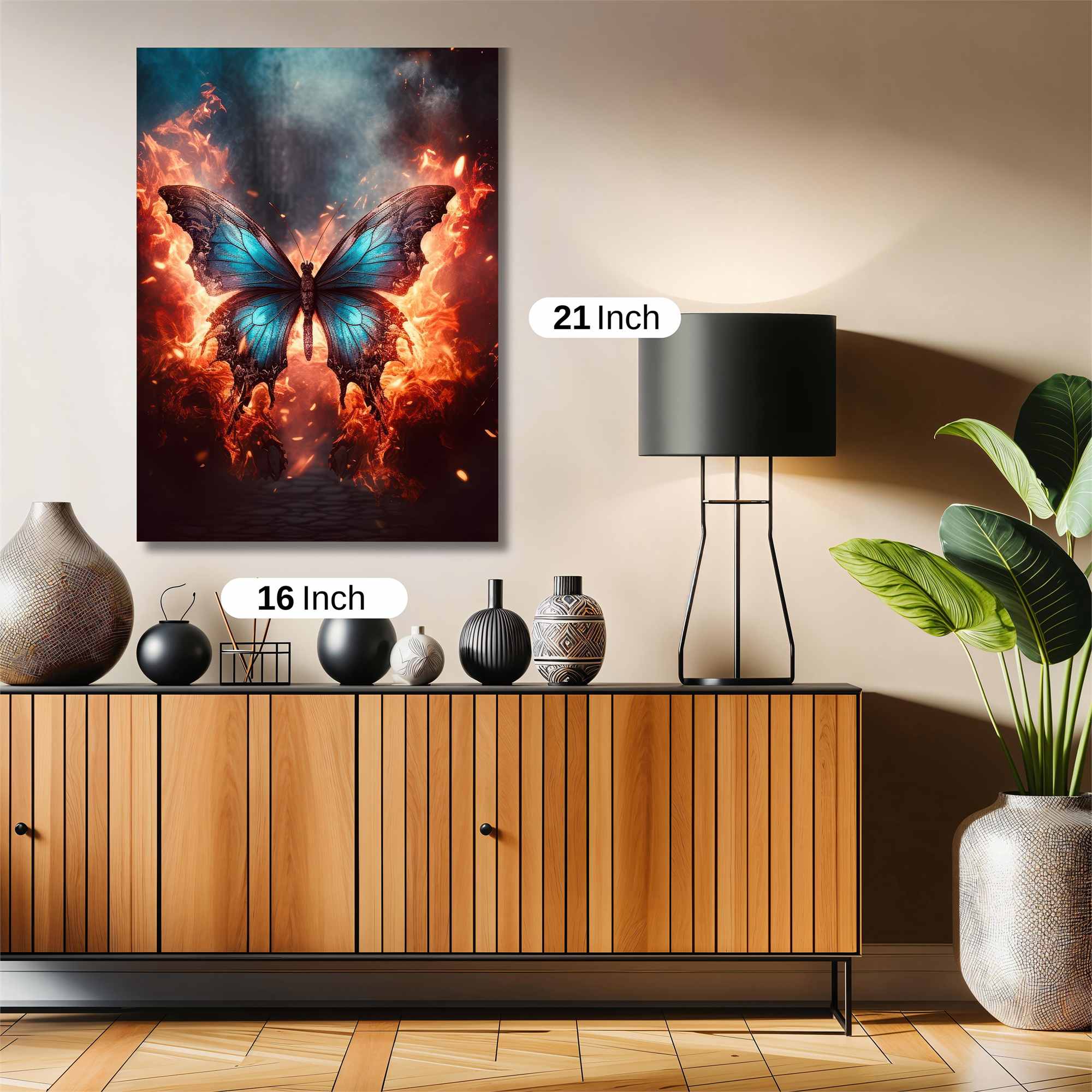 Butterfly Inferno Safe Wall Magnetic / M