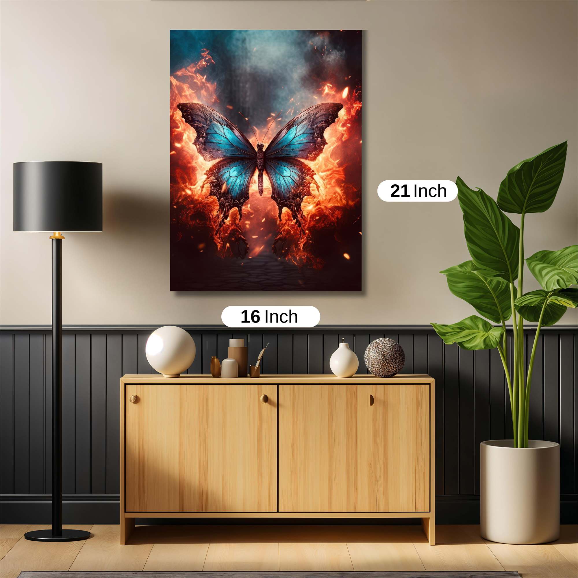 Butterfly Inferno Safe Wall Magnetic / M