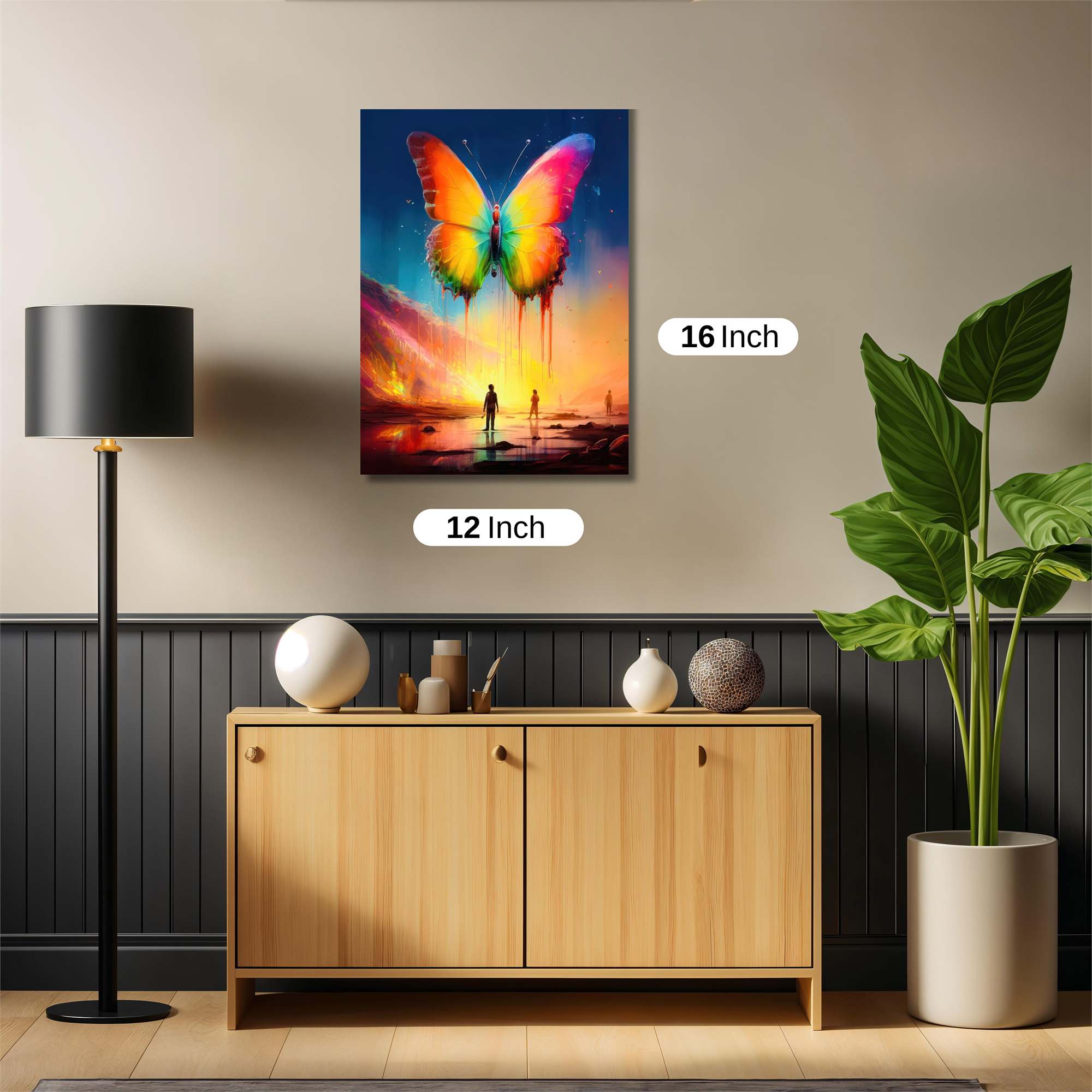 Butterfly Dreamscape Safe Wall Magnetic / M