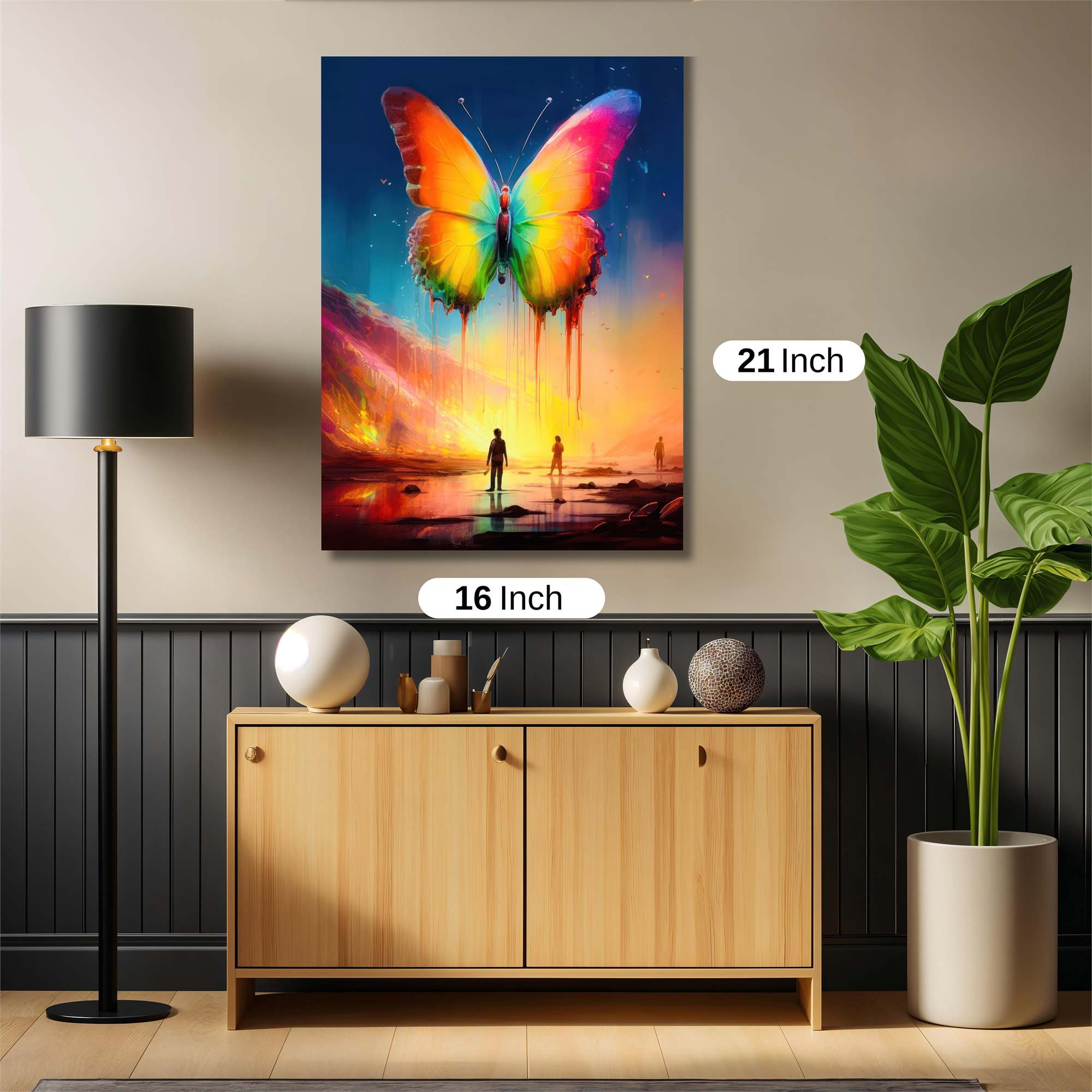Butterfly Dreamscape Safe Wall Magnetic / M