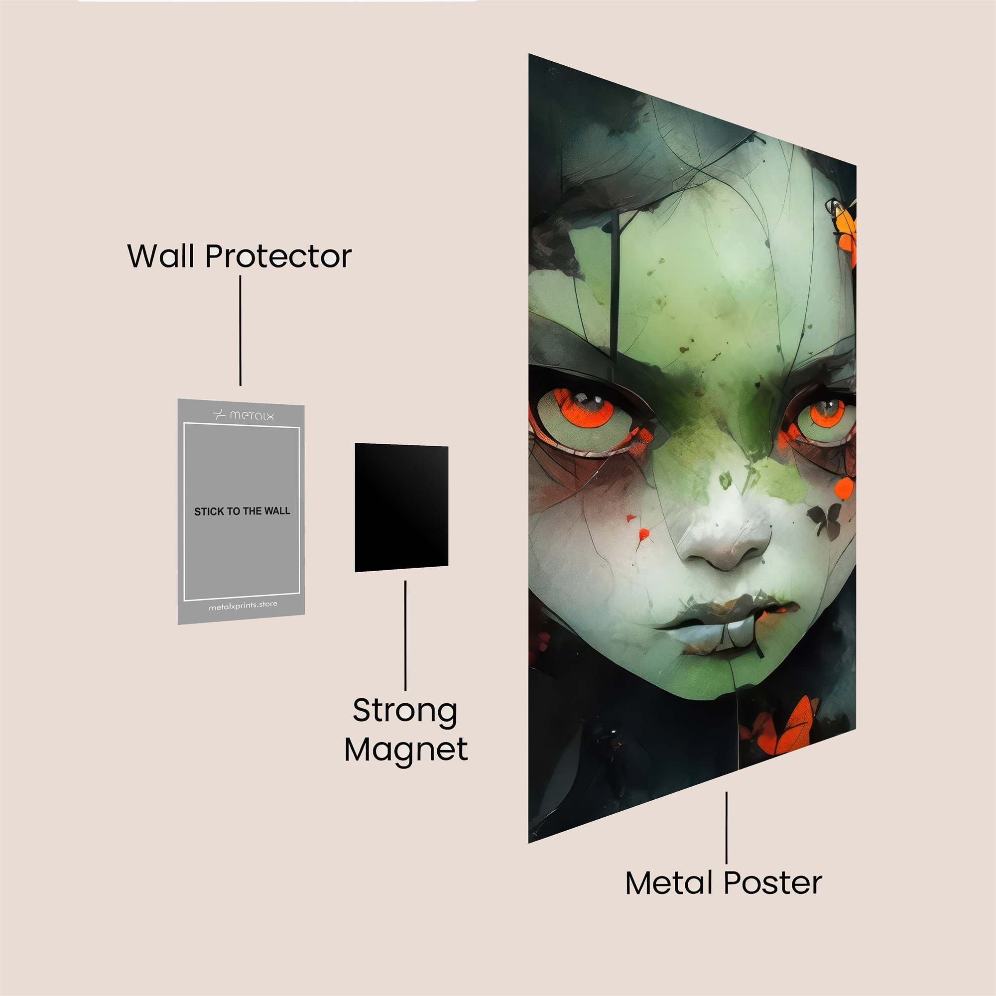 Butterfly Enigma Safe Wall Magnetic / M