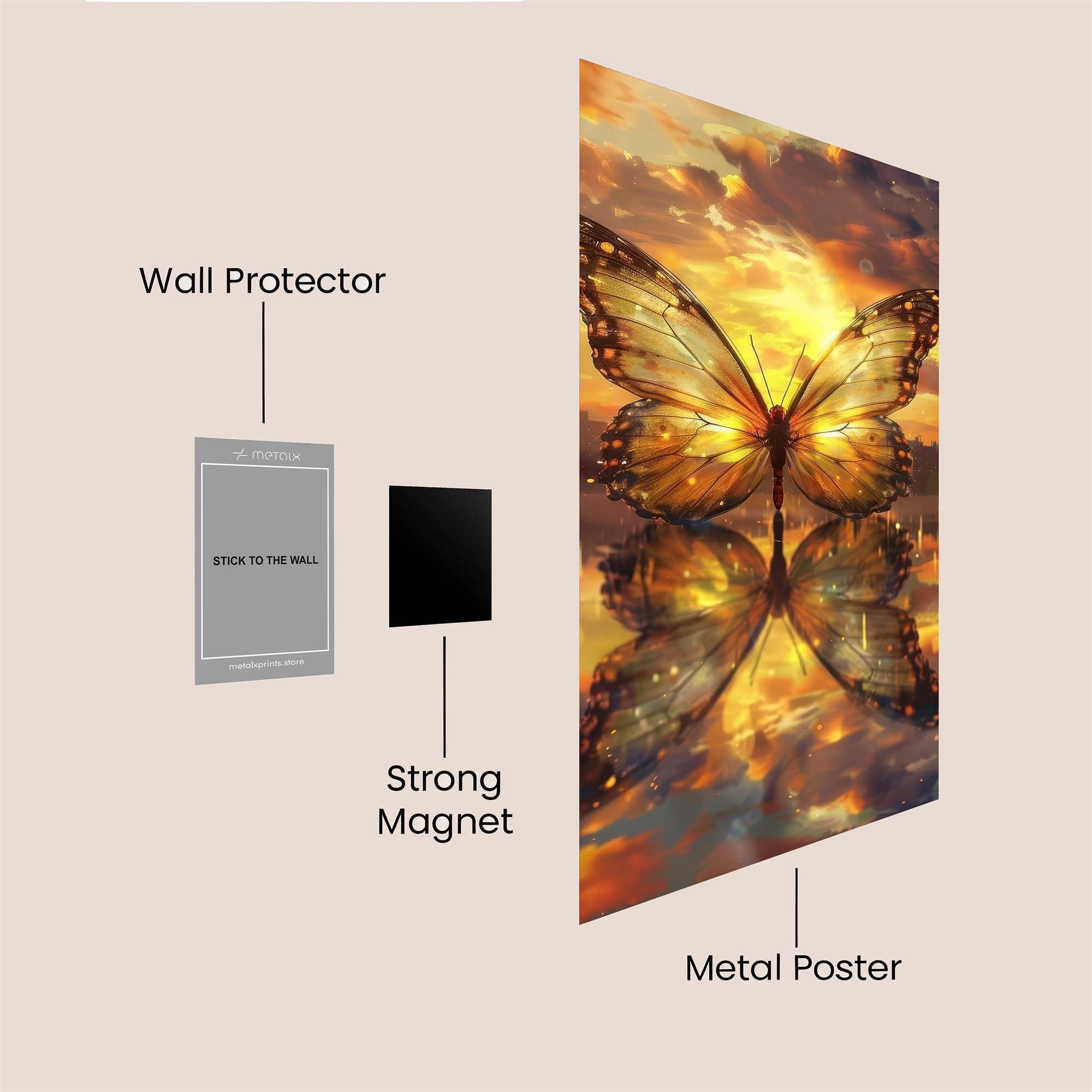 Sunset Serenity Safe Wall Magnetic / M