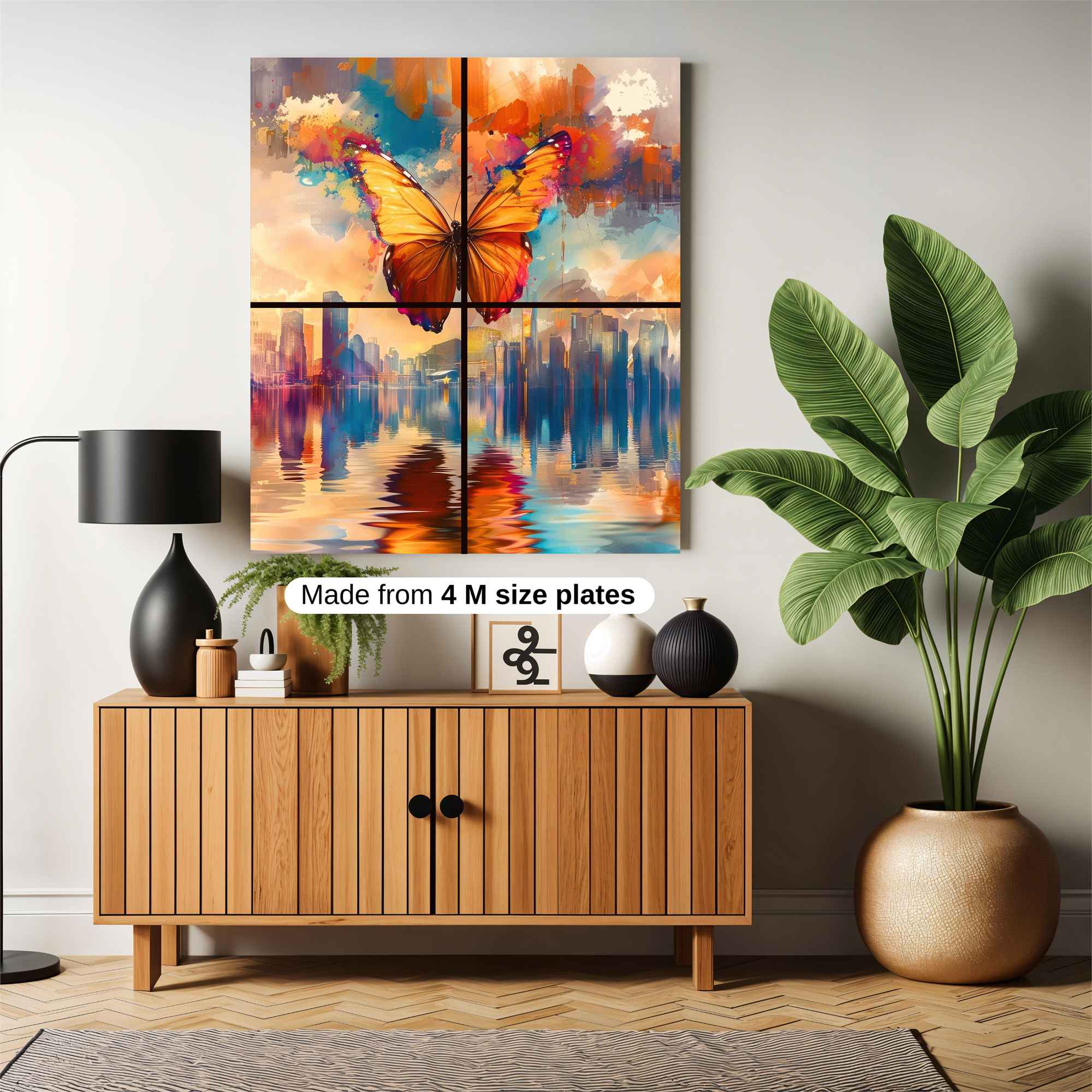 Butterfly Dreamscape Safe Wall Magnetic / M