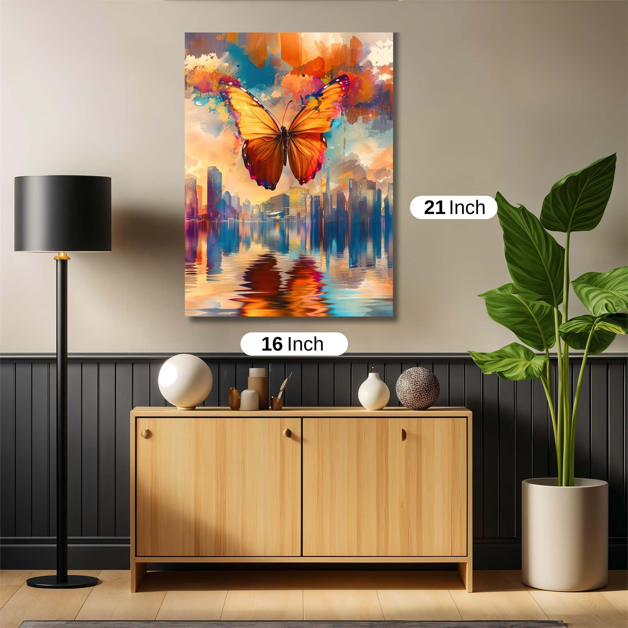 Butterfly Dreamscape Safe Wall Magnetic / M