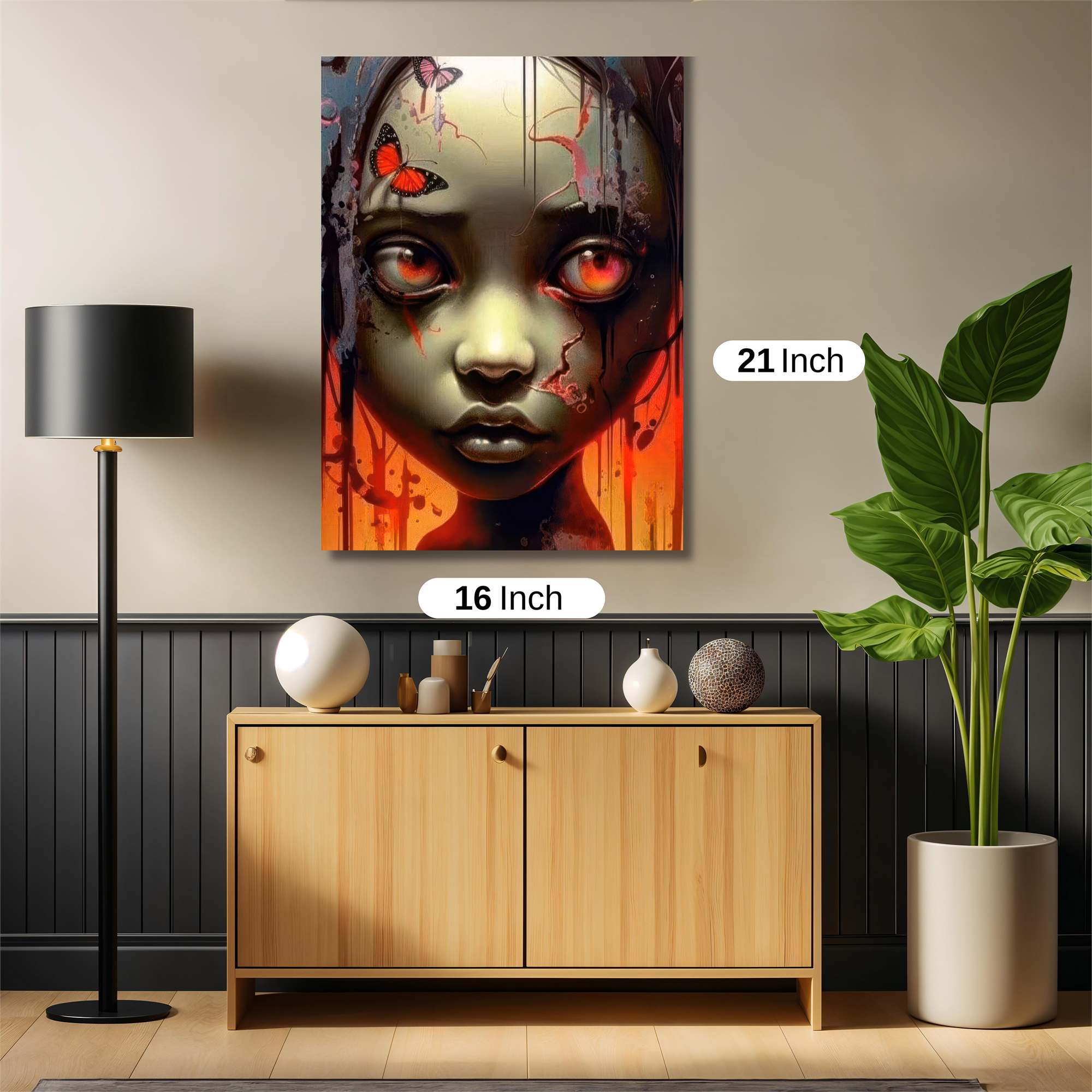 Butterfly Eerie Safe Wall Magnetic / M