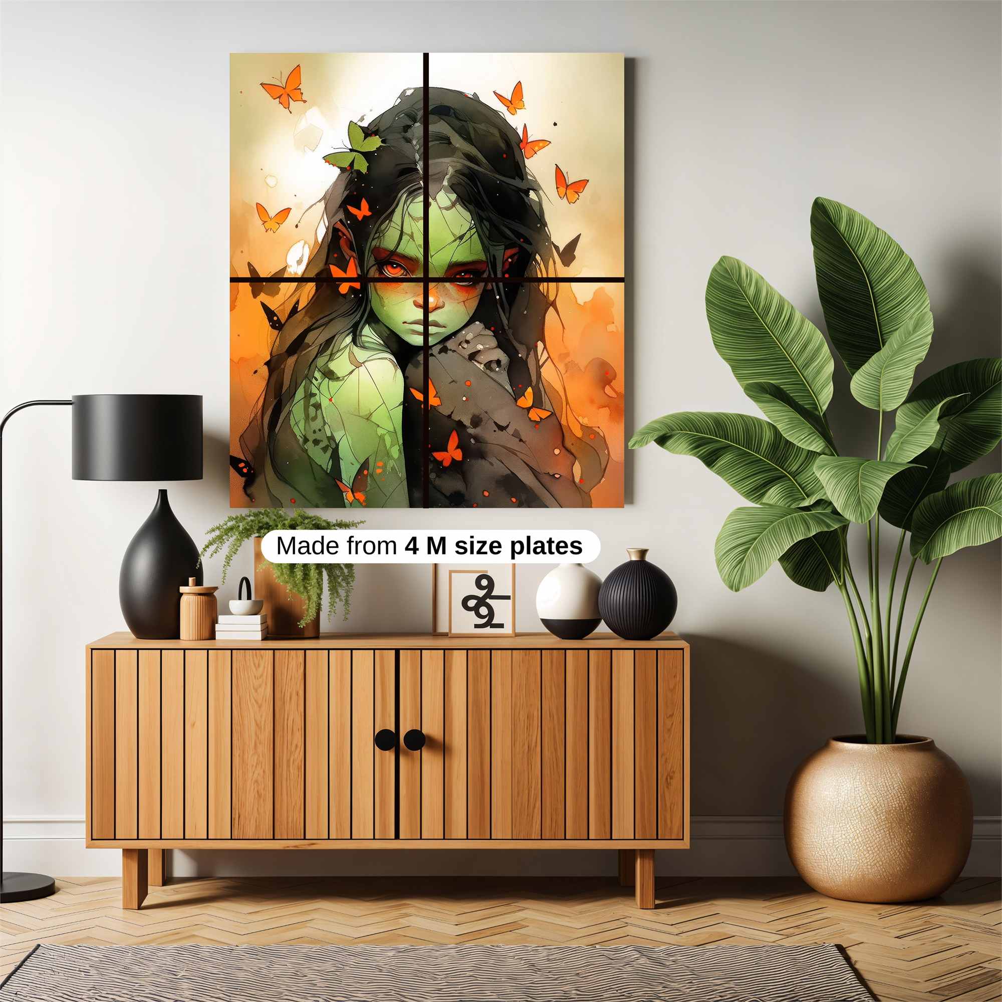 Butterfly Melancholy Safe Wall Magnetic / M
