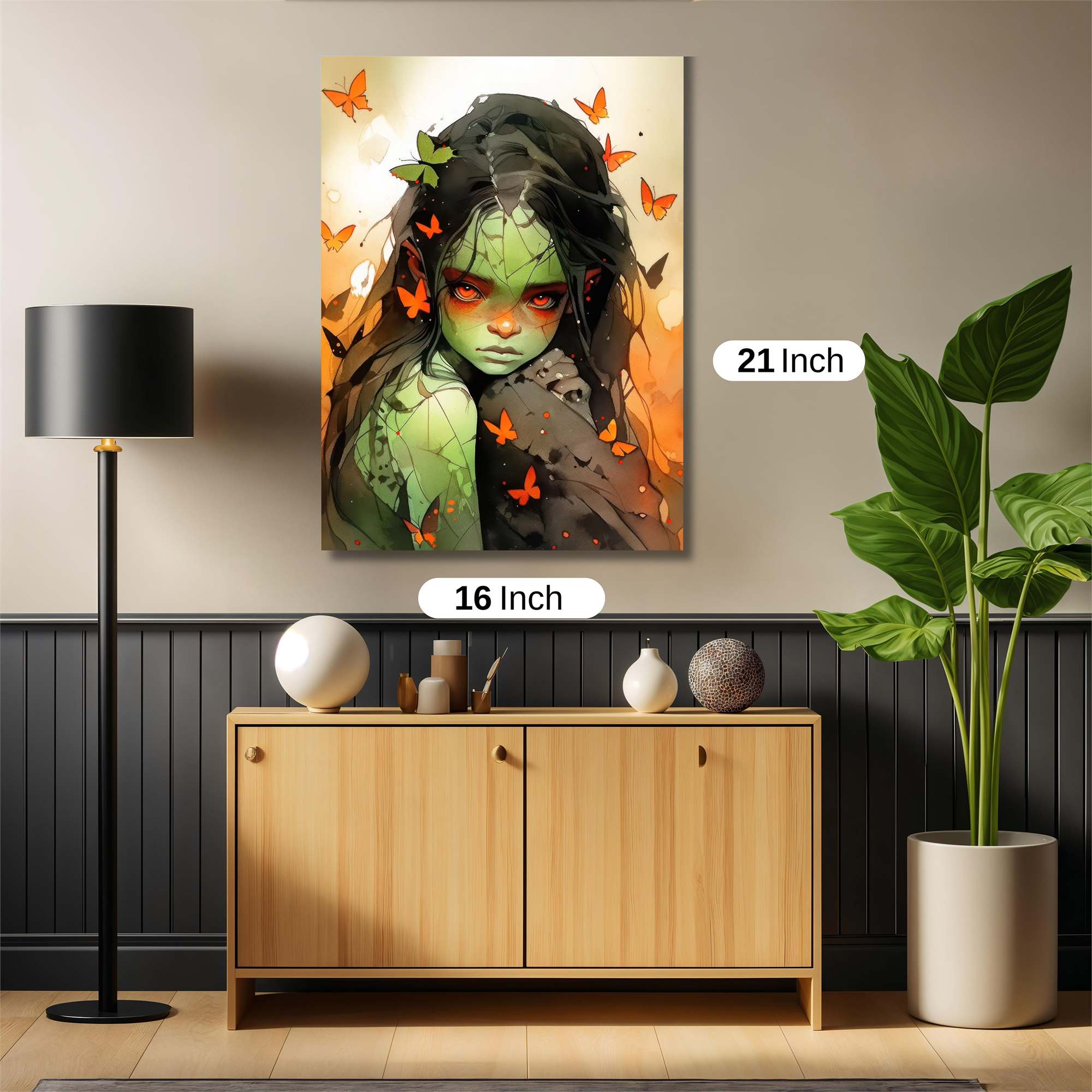 Butterfly Melancholy Safe Wall Magnetic / M