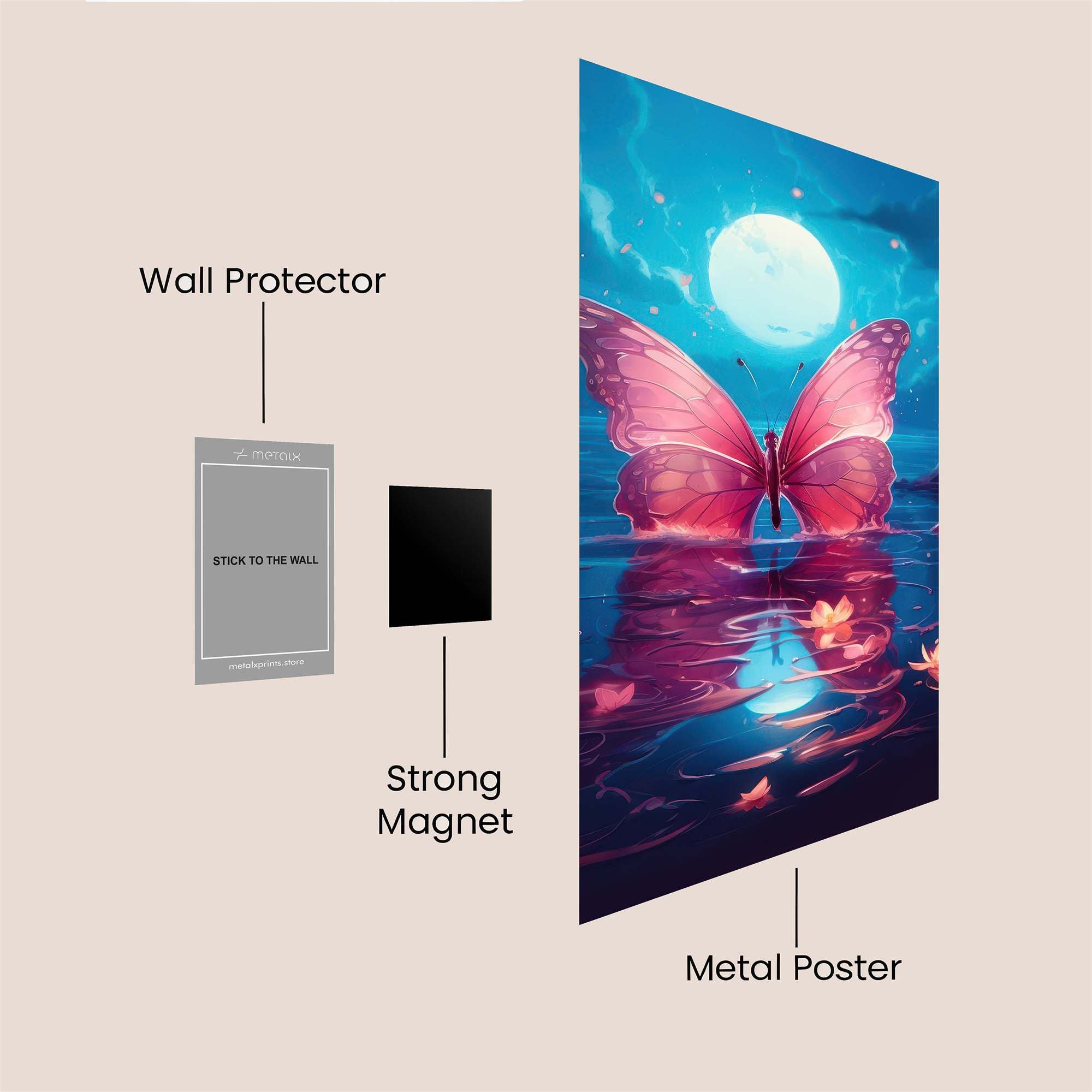 Lunar Serenity Safe Wall Magnetic / M