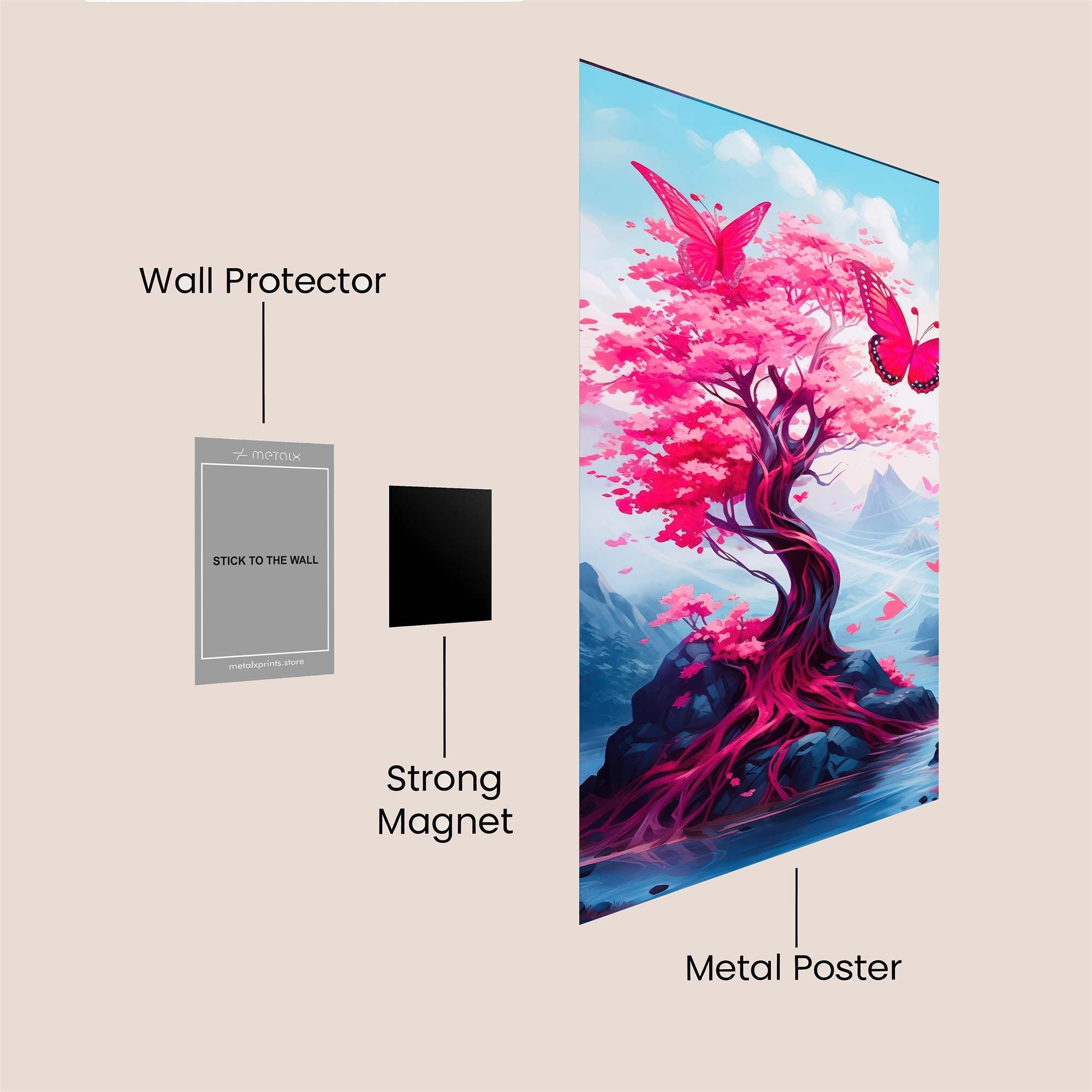 Butterfly Bliss Safe Wall Magnetic / M