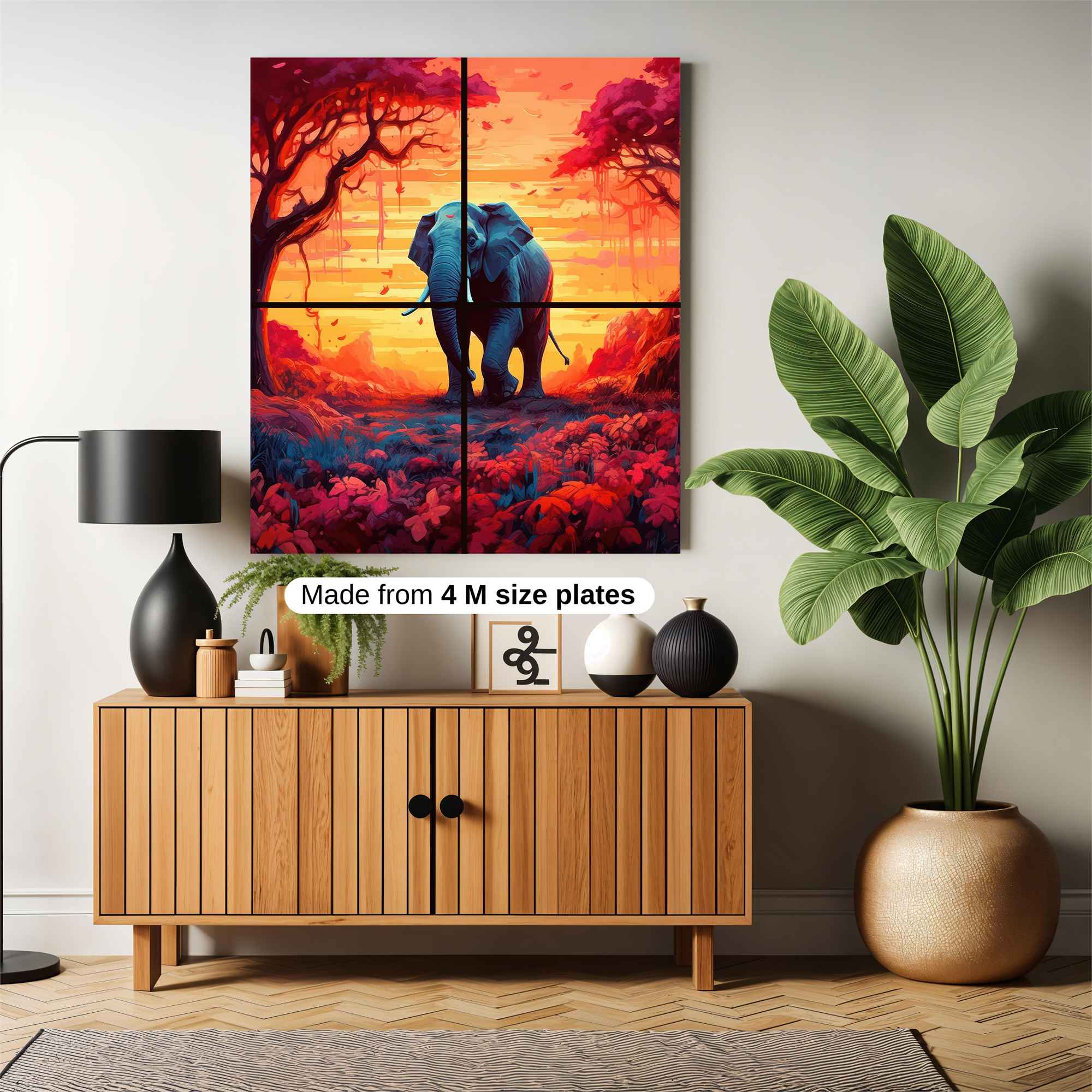 Elephant Serenity Safe Wall Magnetic / M