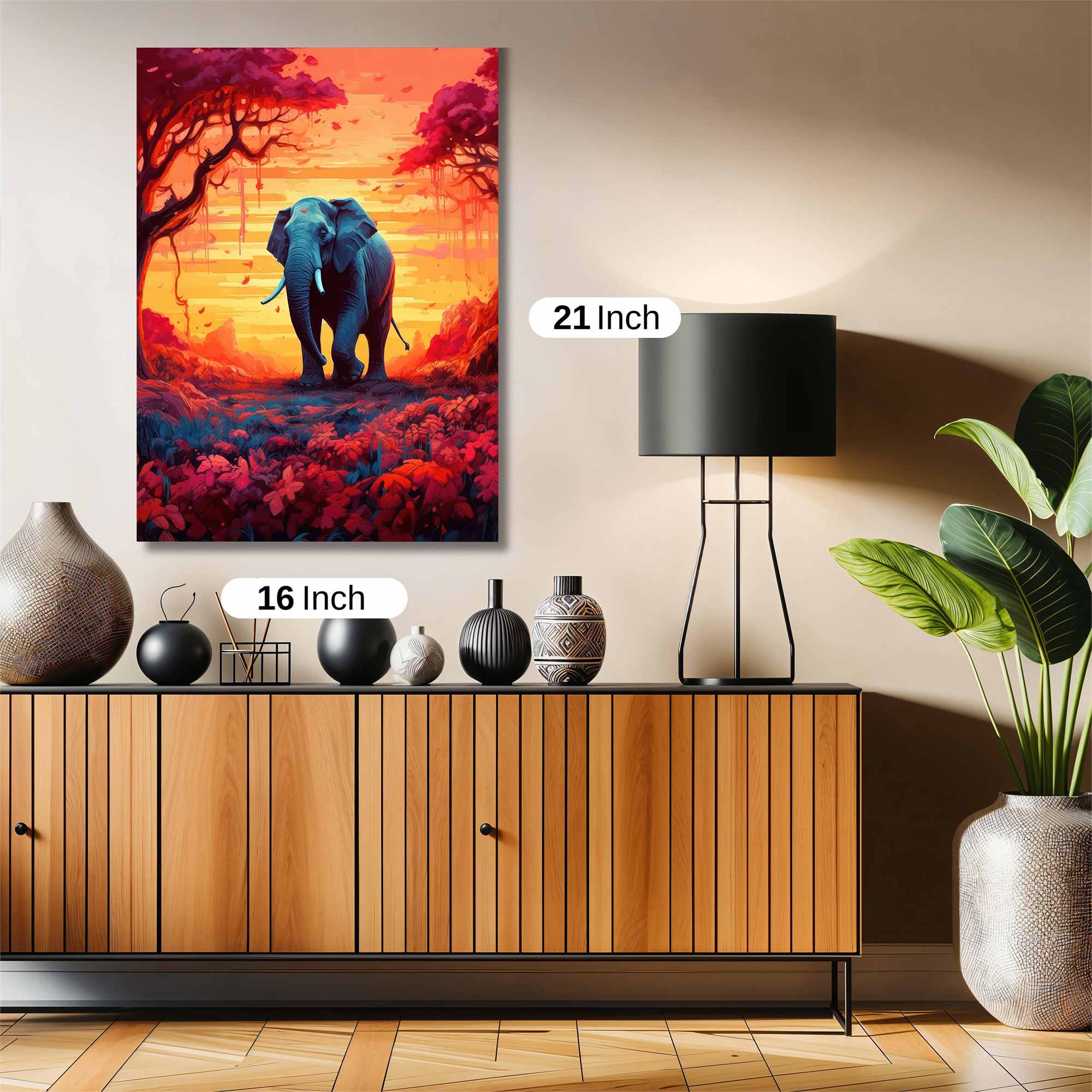Elephant Serenity Safe Wall Magnetic / M