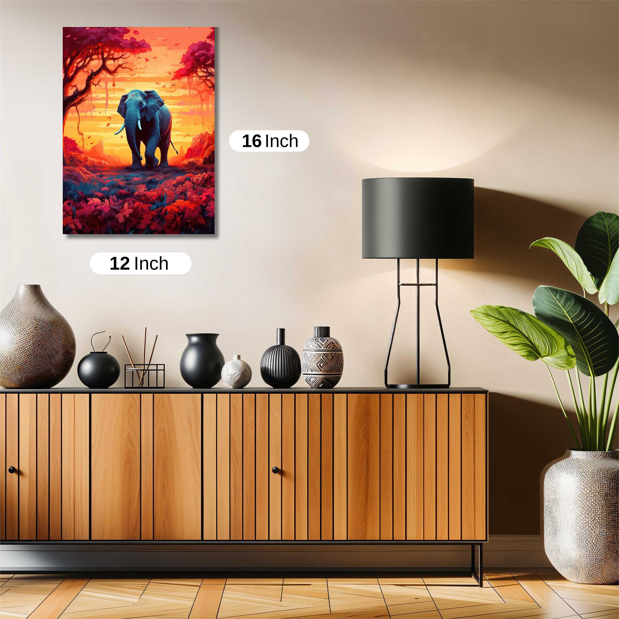Elephant Serenity Safe Wall Magnetic / M